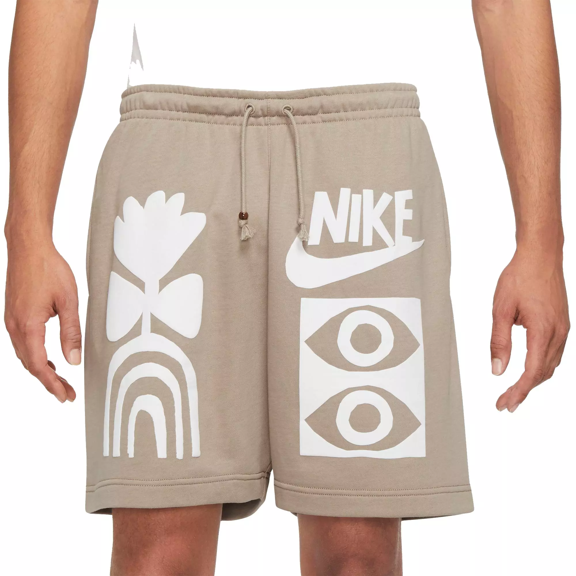 tan nike shorts