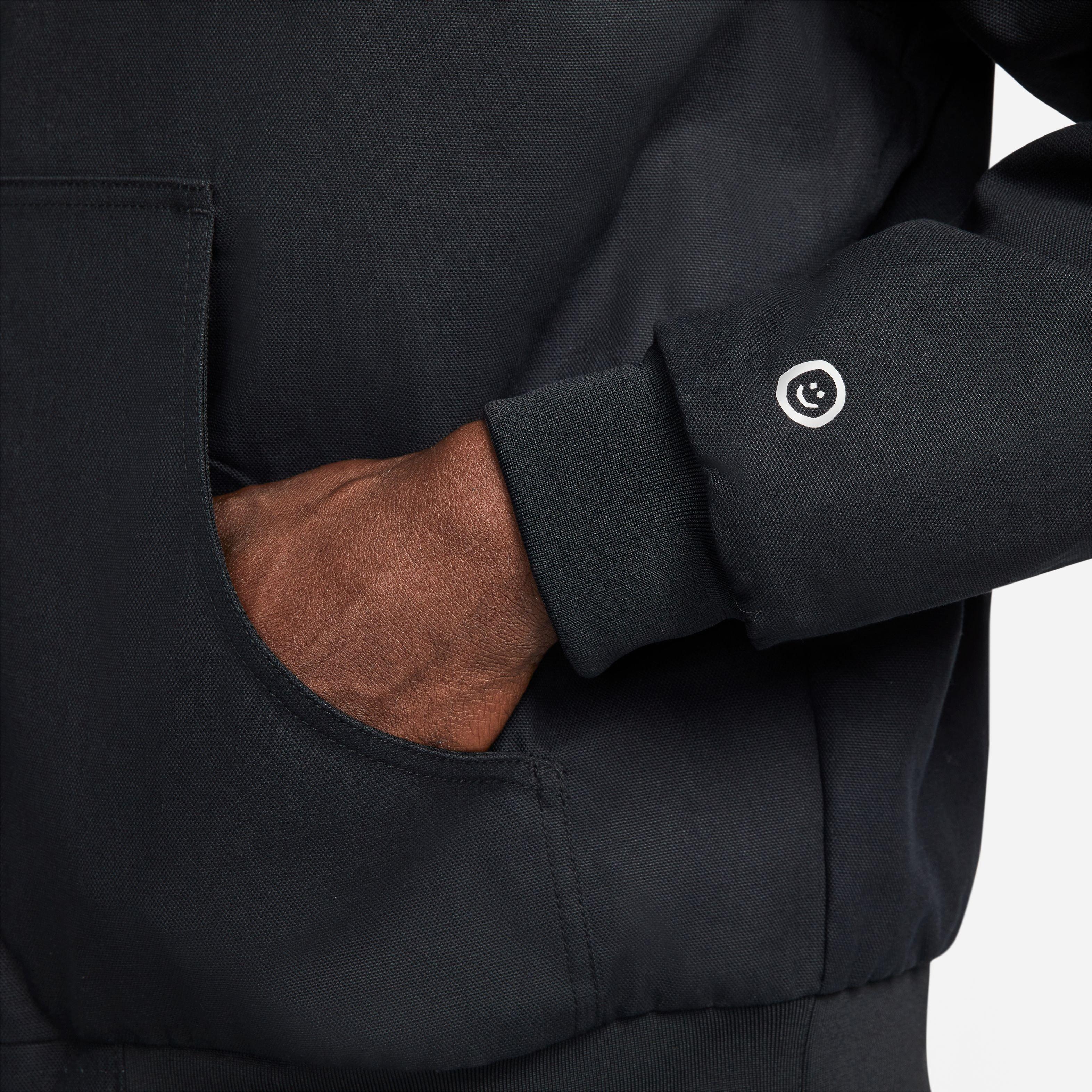 Nike Men's Sportswear Have A Nike Day Full-Zip Hooded Jacket-Black/White - BLACK/WHITE Thumbnail View 6