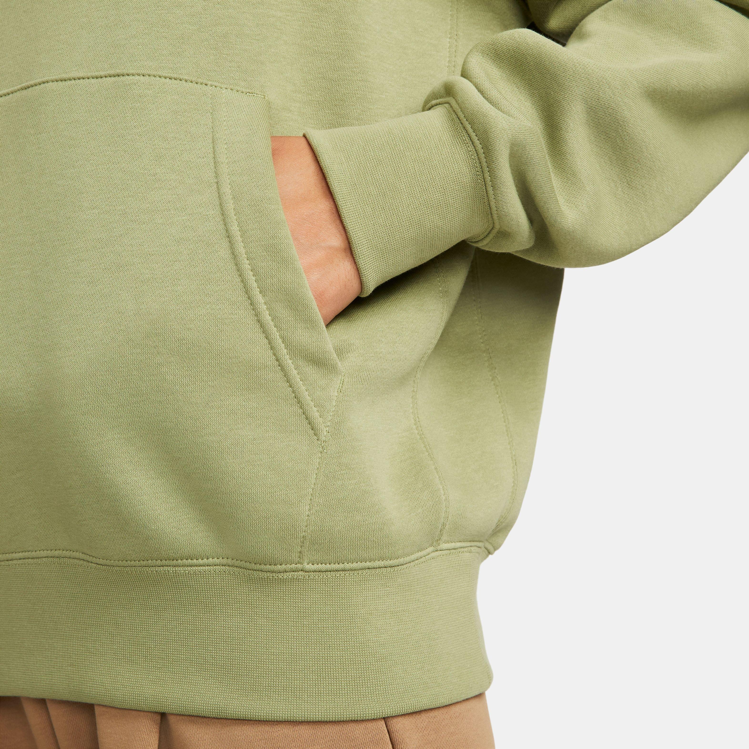 Nike Club sweatshirt in light green spark - ShopStyle