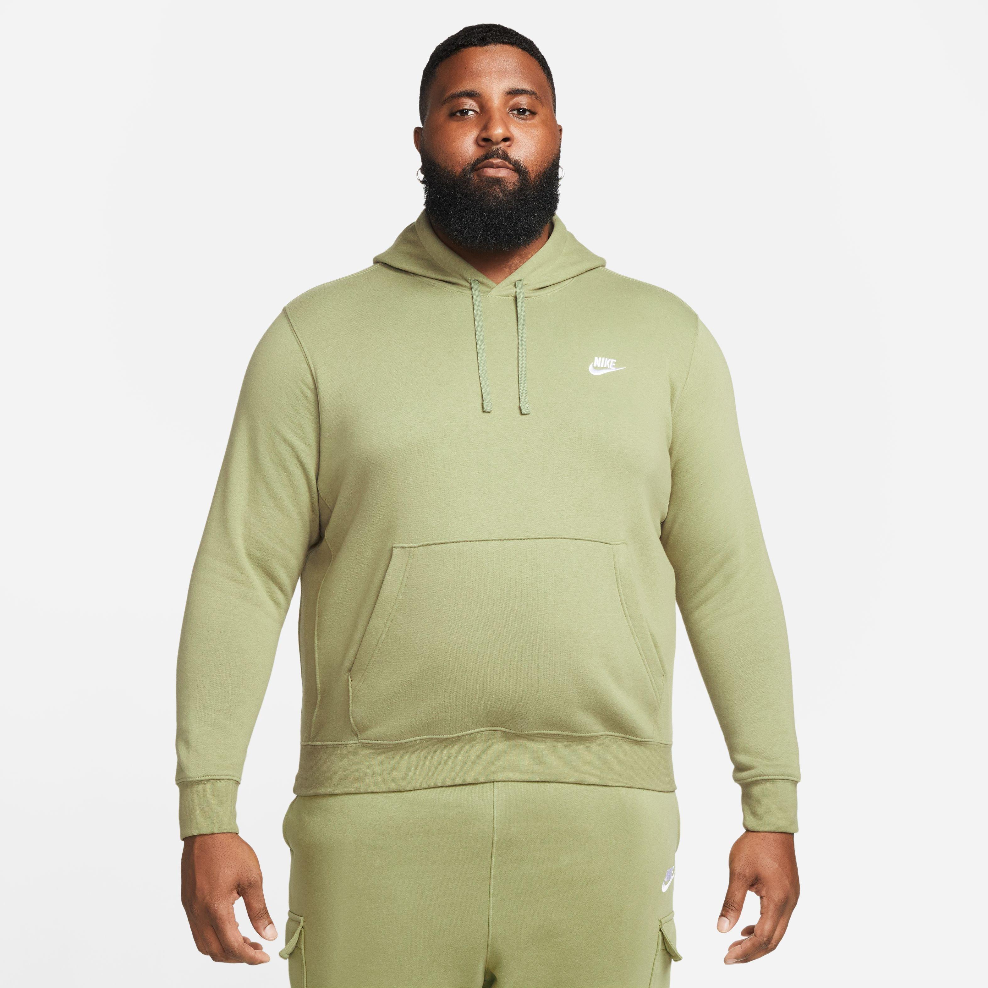 Olive green outlet nike hoodie mens