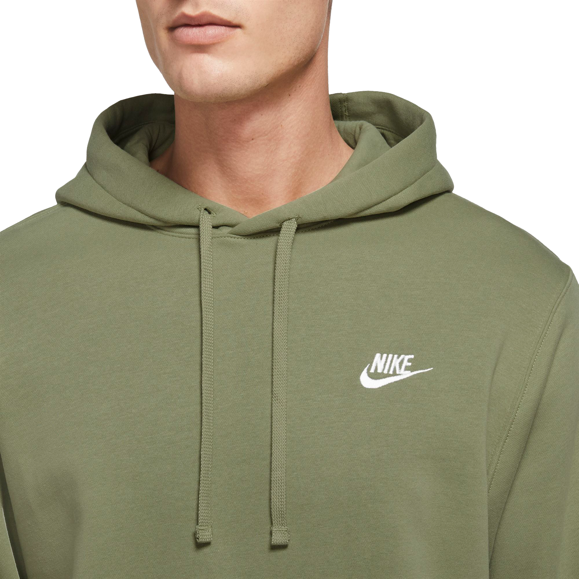 Nike Men's Sportswear Club Fleece Hoodie-Green - Hibbett | City Gear