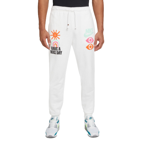 Nike Men's Sportswear Have a Nike Day French Terry Pants-White