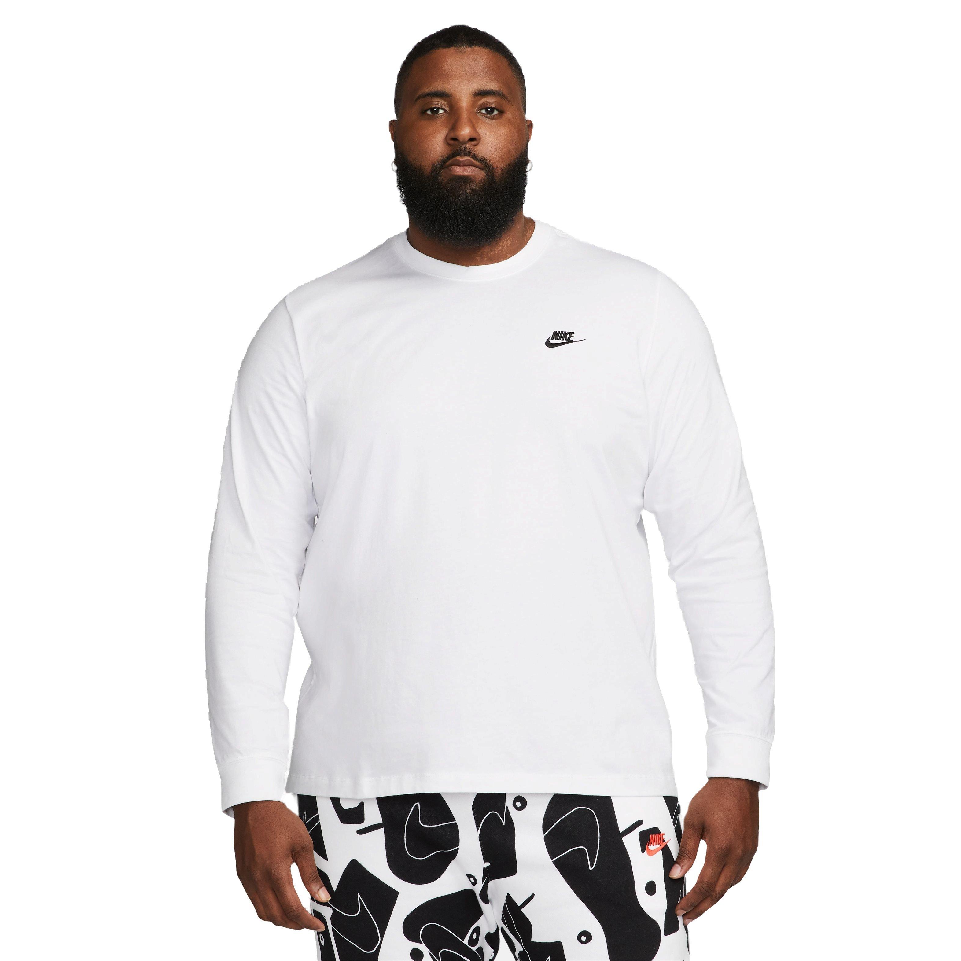 Nike Men s Sportswear Long Sleeve Tee White