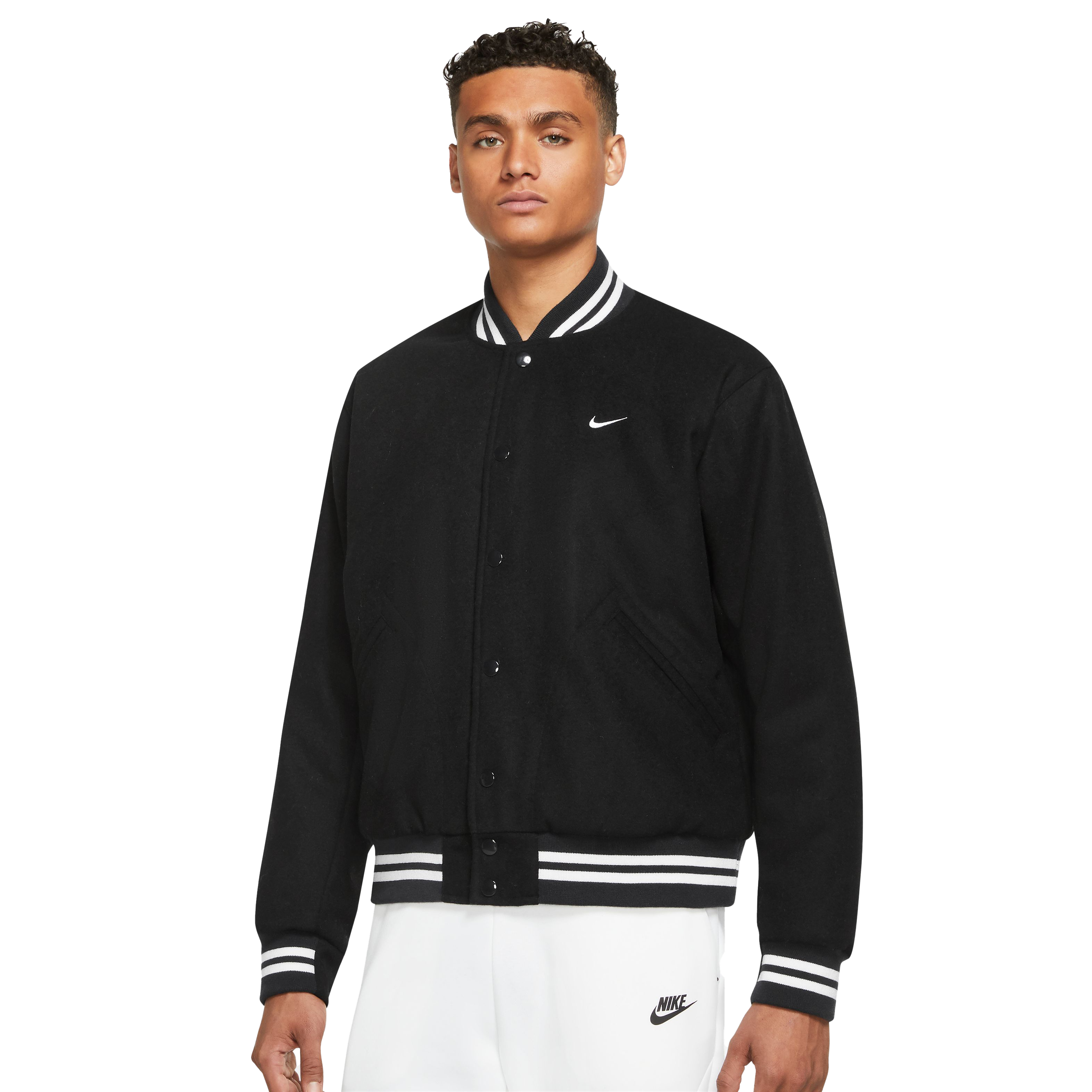 Nike Men's Bomber Jacket - Black - XL