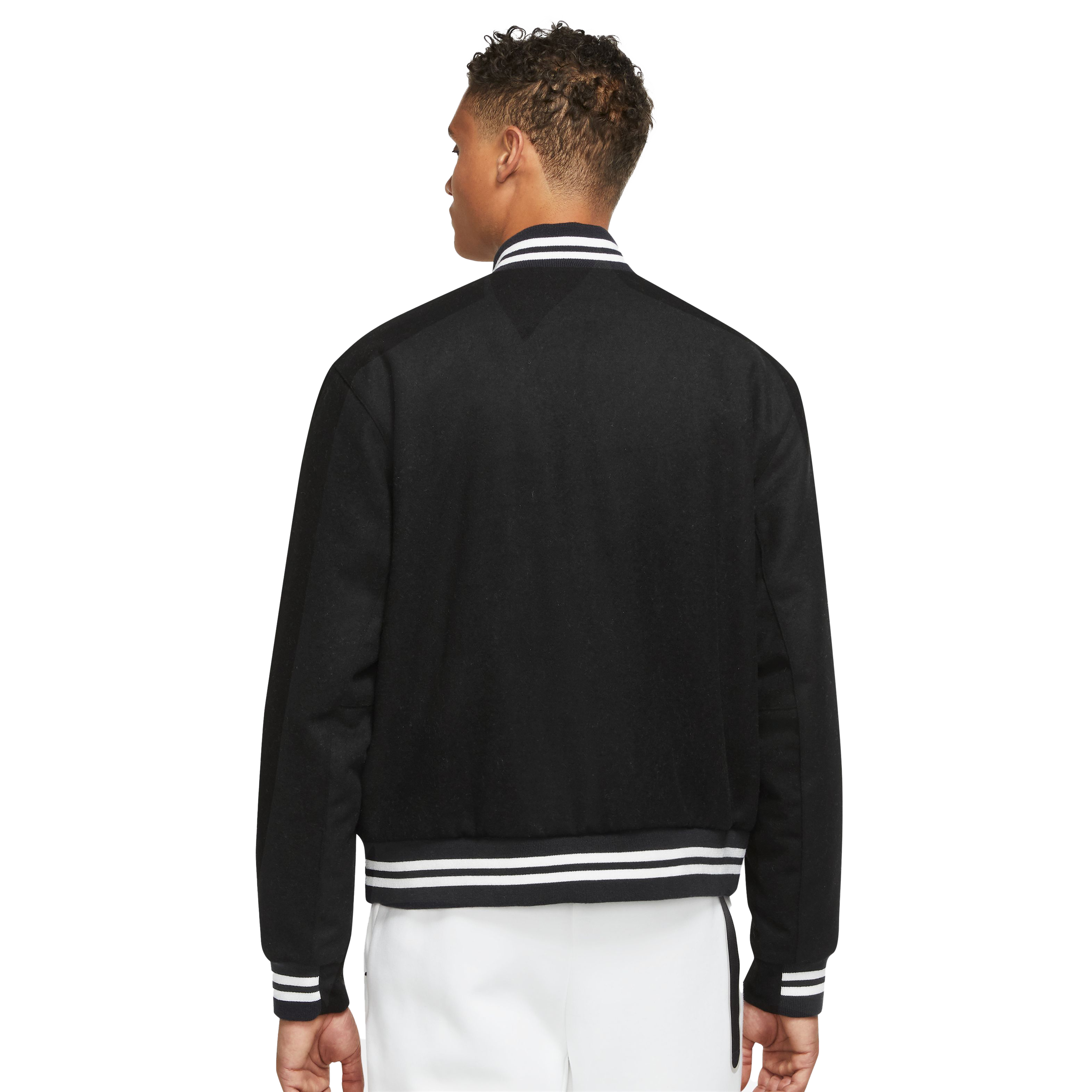 Vintage Nike Varsity Jacket Black XXL