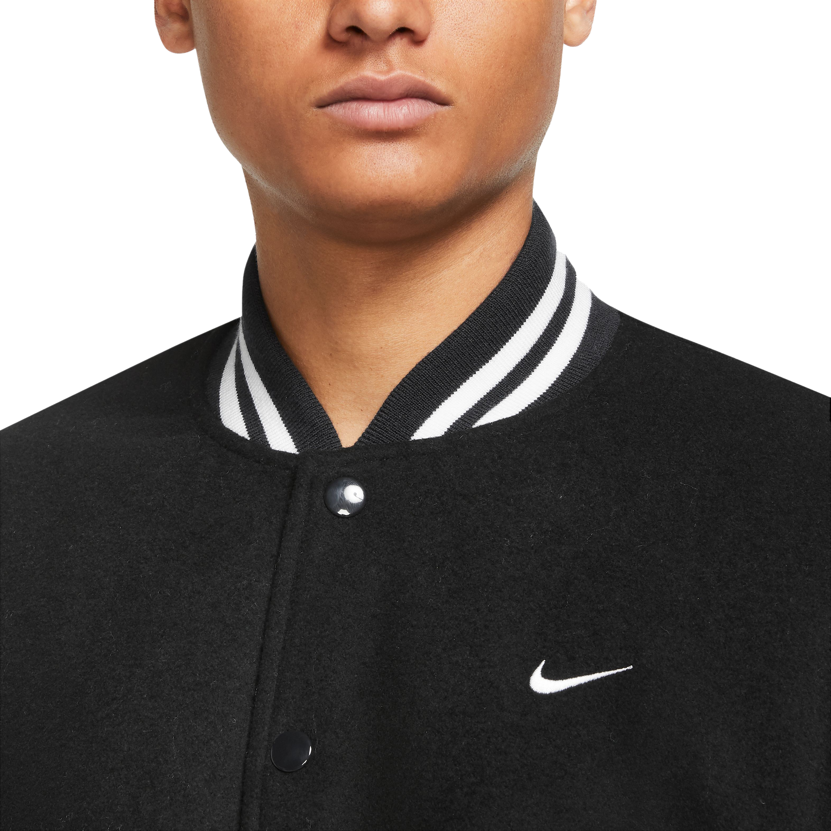 gevolgtrekking atmosfeer Edelsteen Nike Men's Authentics Varsity Jacket-Black