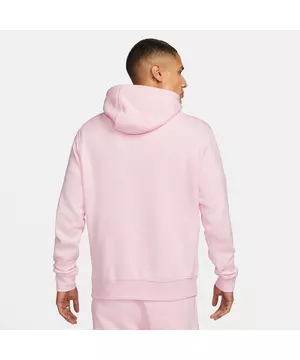 Autor Escuchando Aviación Nike Men's Sportswear Club Fleece Pullover Hoodie-Pink