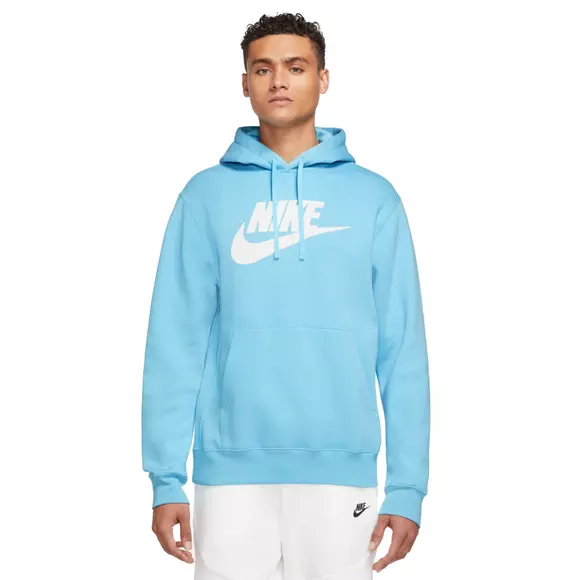 Nike Team Lettering Club Hoodie Man in Blue for Men