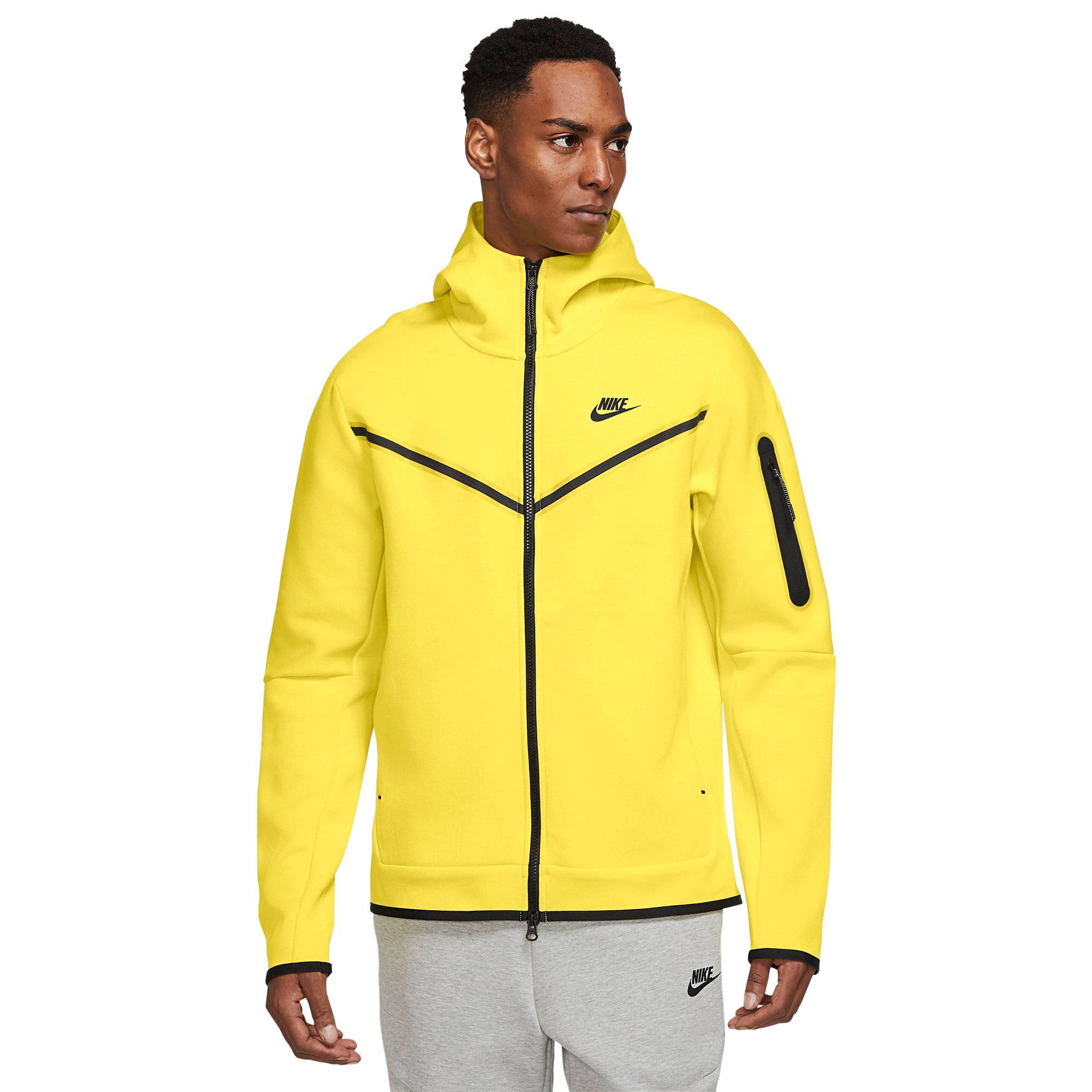 Neon yellow best sale hoodie nike