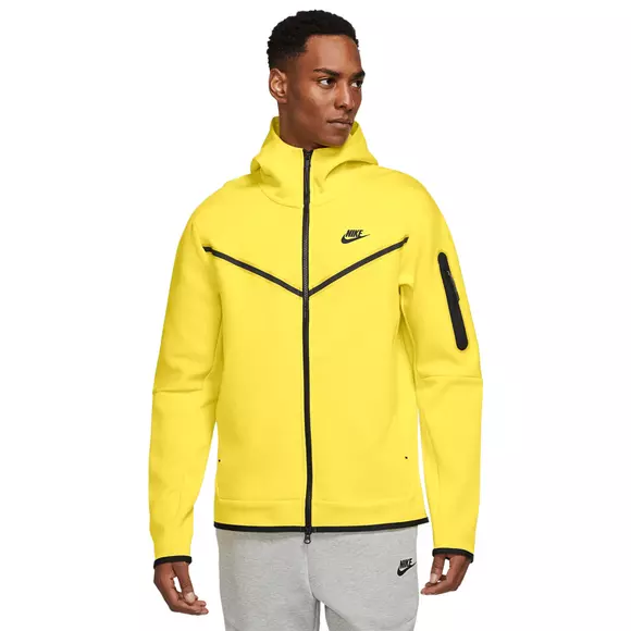 Nike Men's Sportswear Tech Fleece Full-Zip Hoodie-Yellow - Hibbett