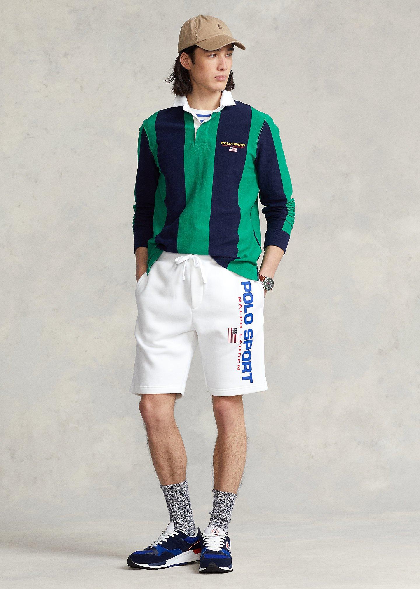 Polo Ralph Lauren Men's Sport Fleece Short-White - WHITE Thumbnail View 4