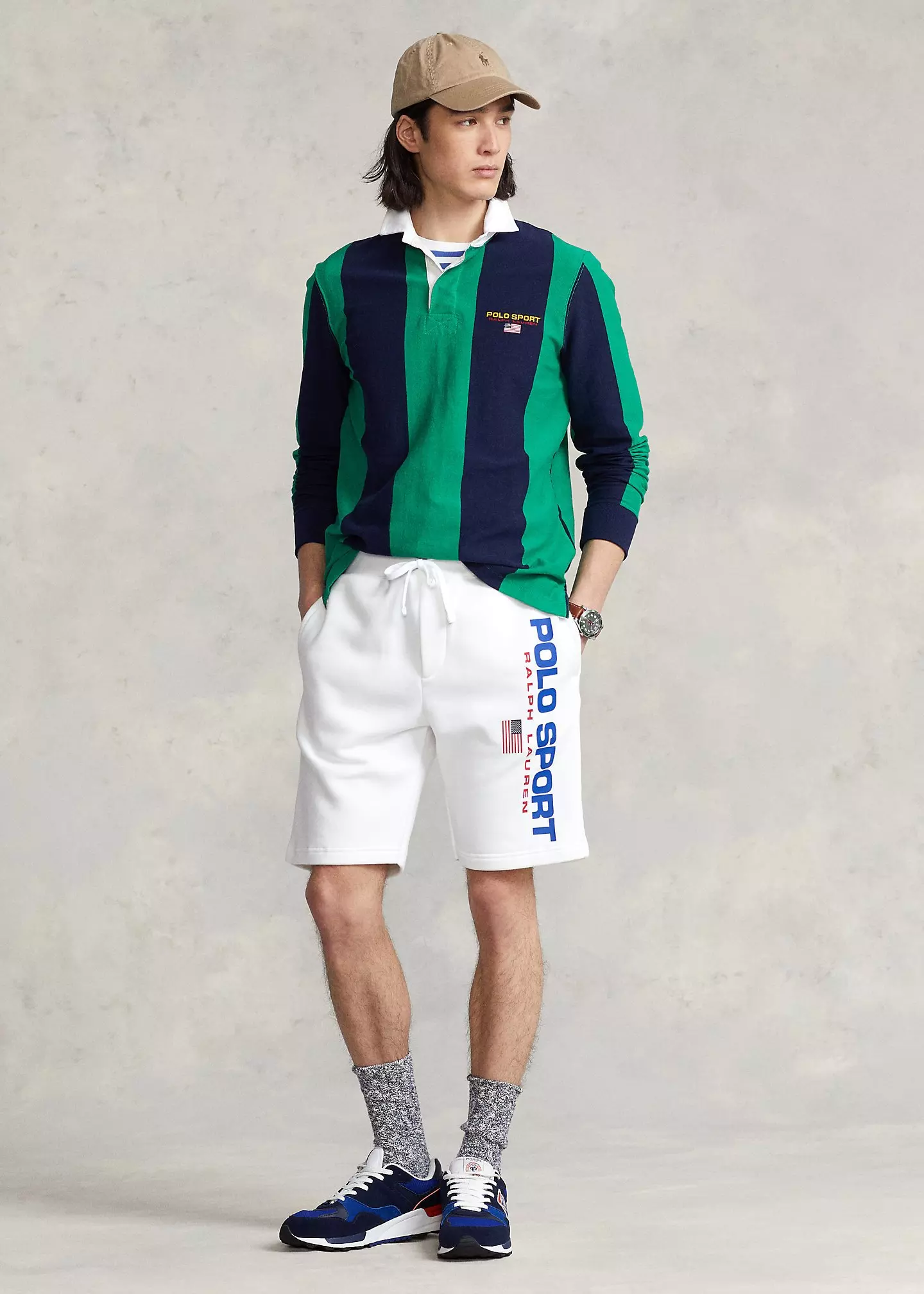 Polo Ralph Lauren Men's Sport Fleece Short-White - WHITE