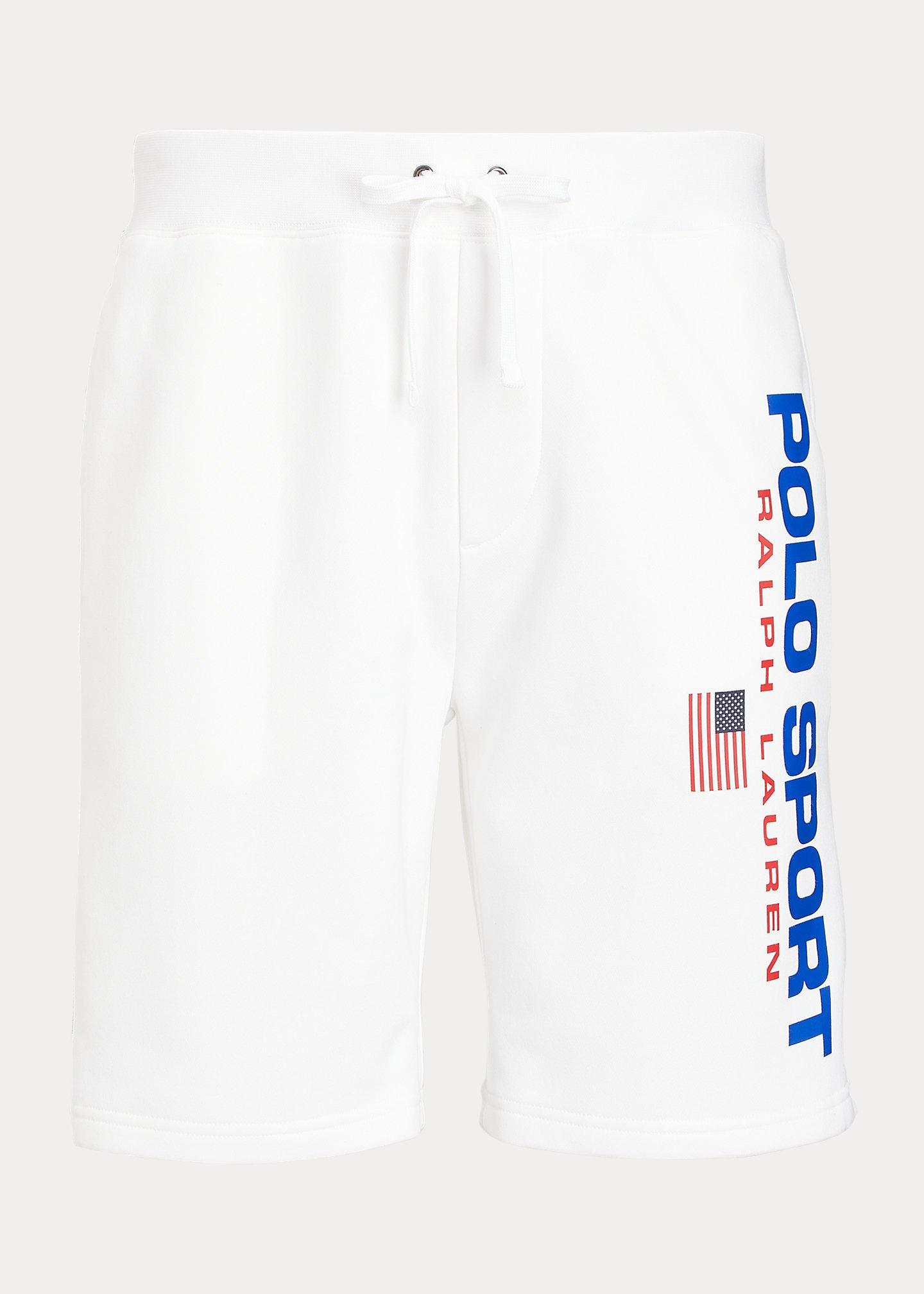 Polo Ralph Lauren Men's Sport Fleece Short-White - WHITE Thumbnail View 5