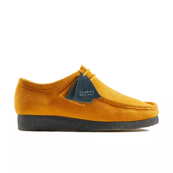 Clarks Wallabee "Yellow/Blue" Men's Shoe Hibbett |