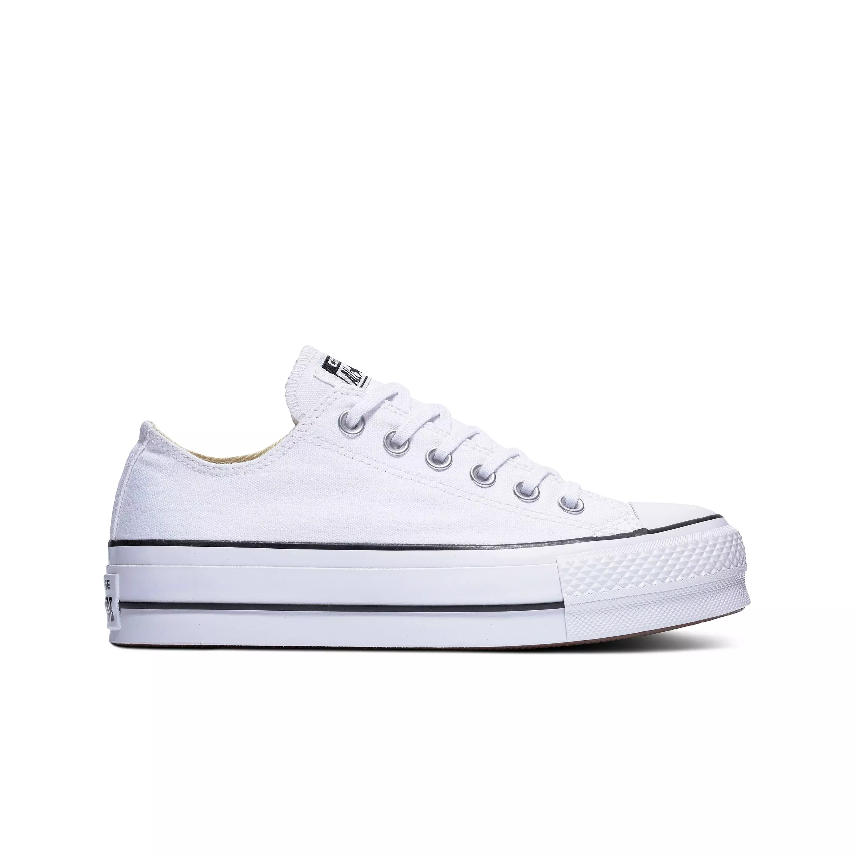 Converse Chuck Taylor All Star Lo Lift "White/Black" Women's Shoe - WHITE/BLACK