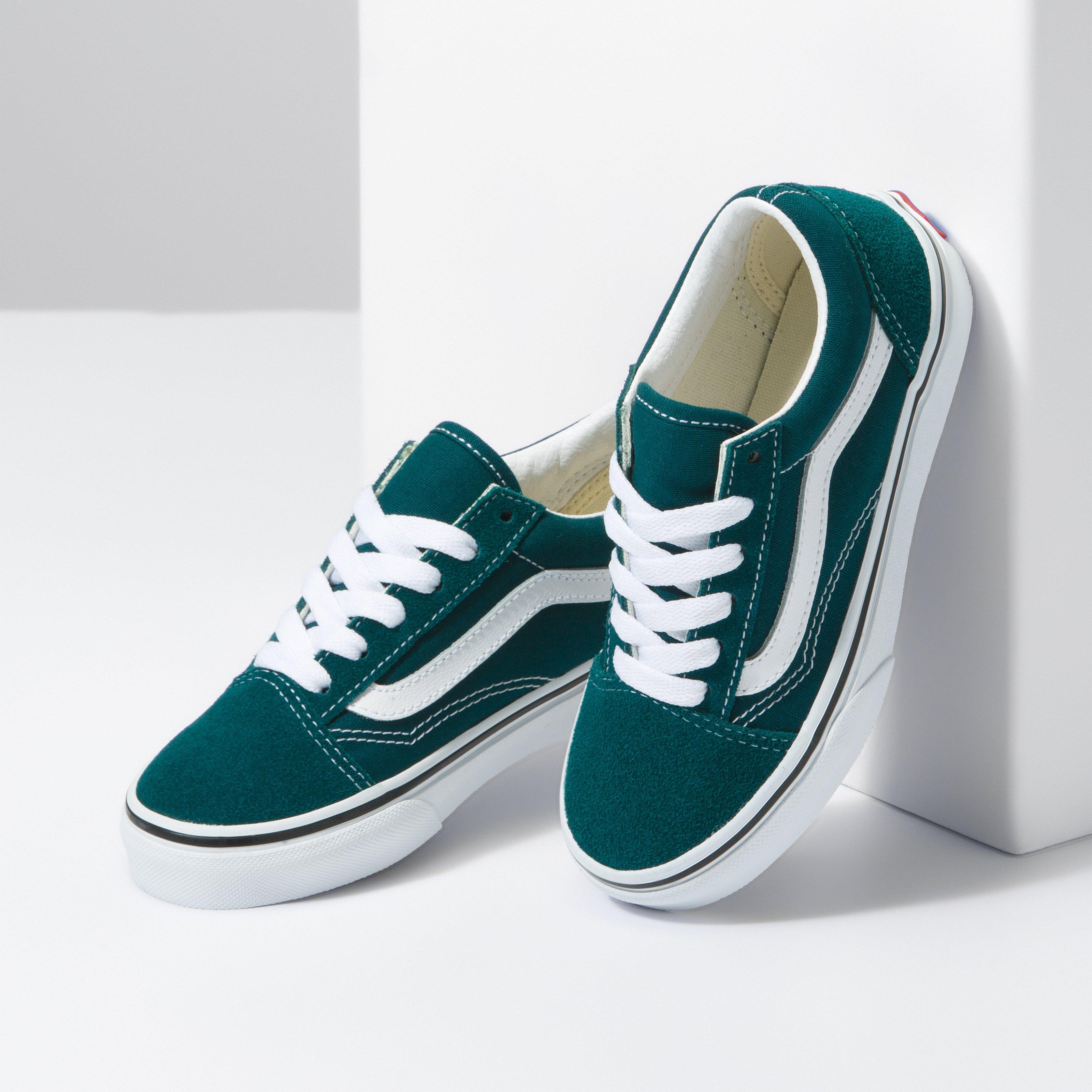 Teal vans store for girls