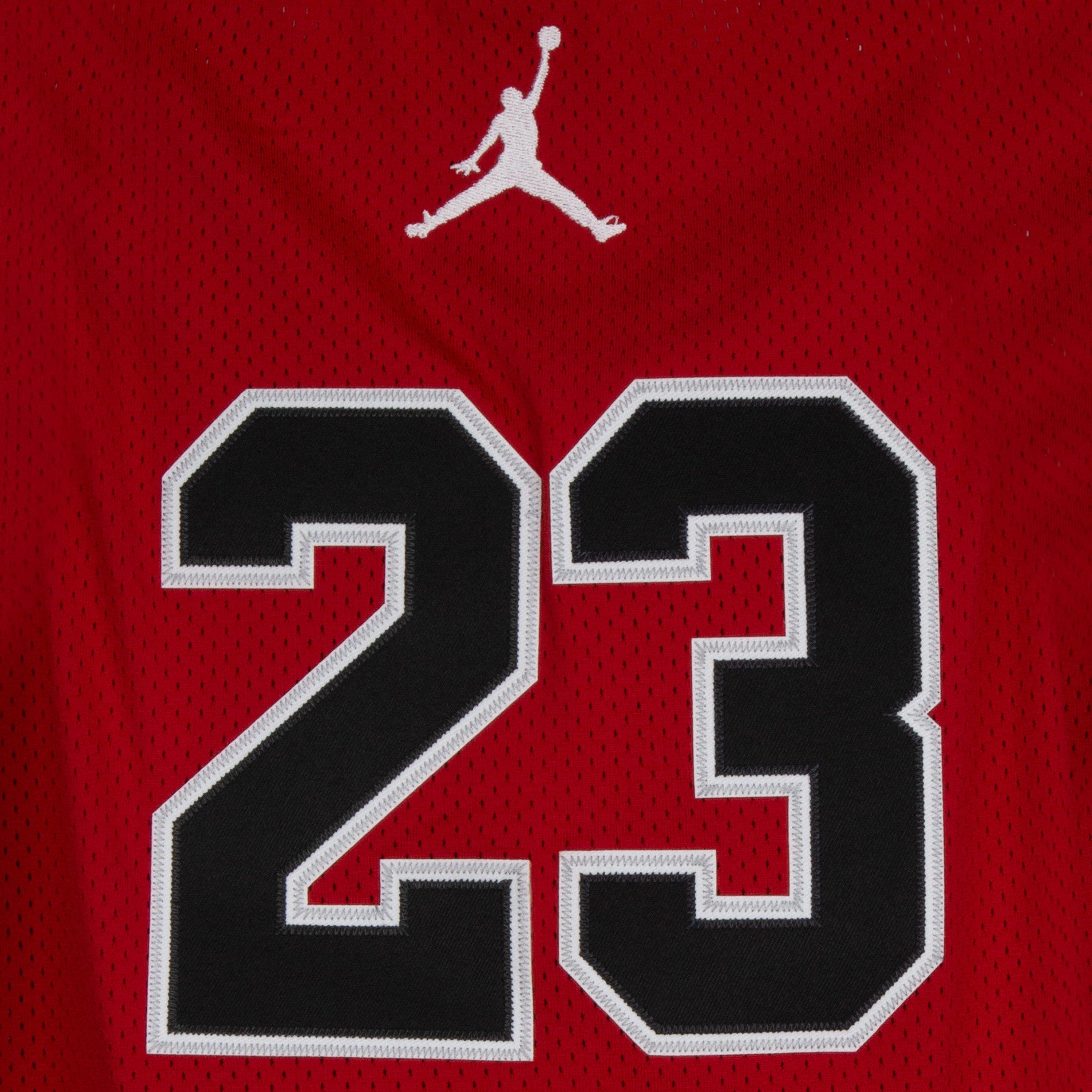 Jordan Boys 23 Jersey - Black/Red Size M