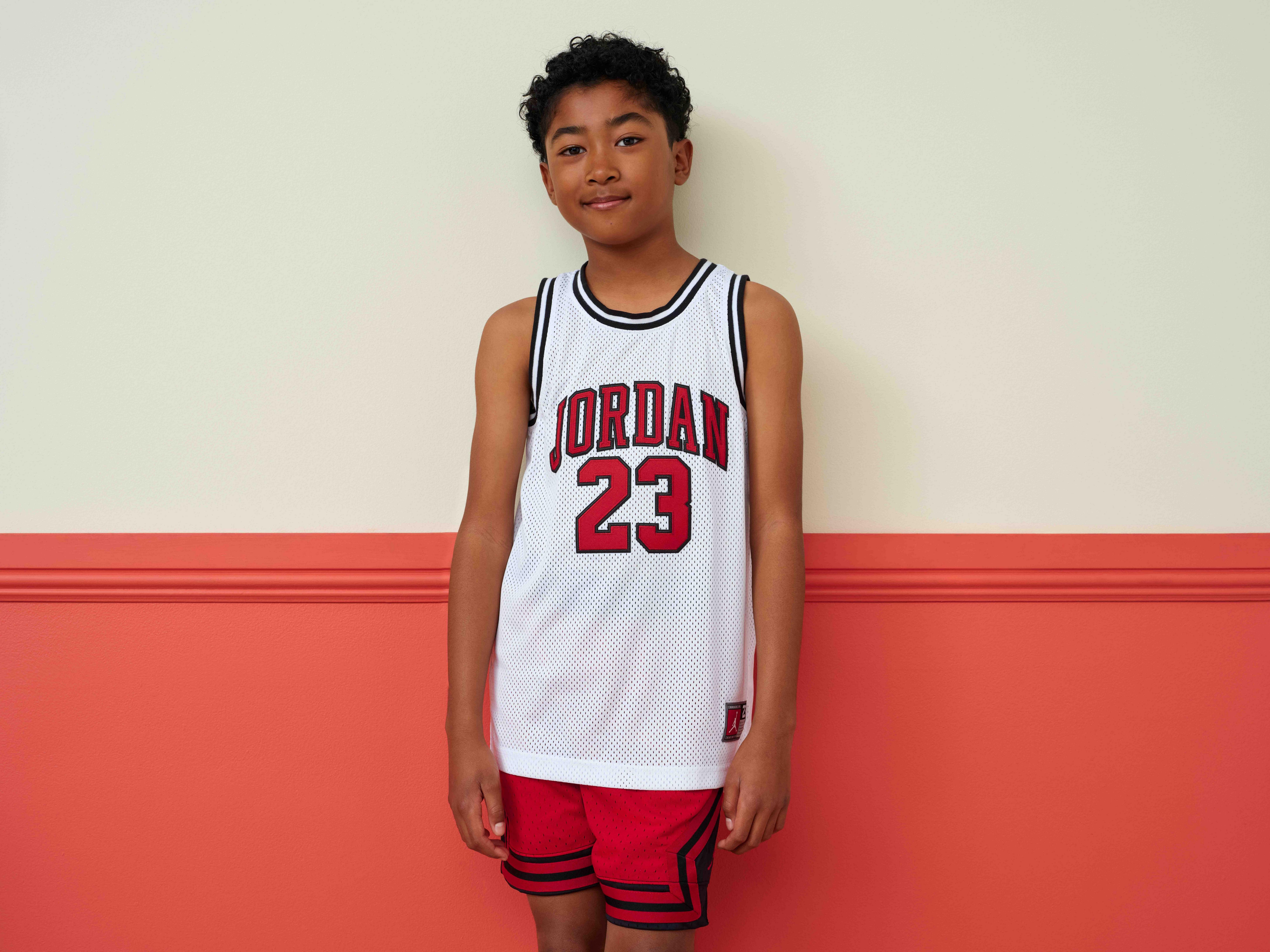 Jordan 23 Big Boys' White Jersey