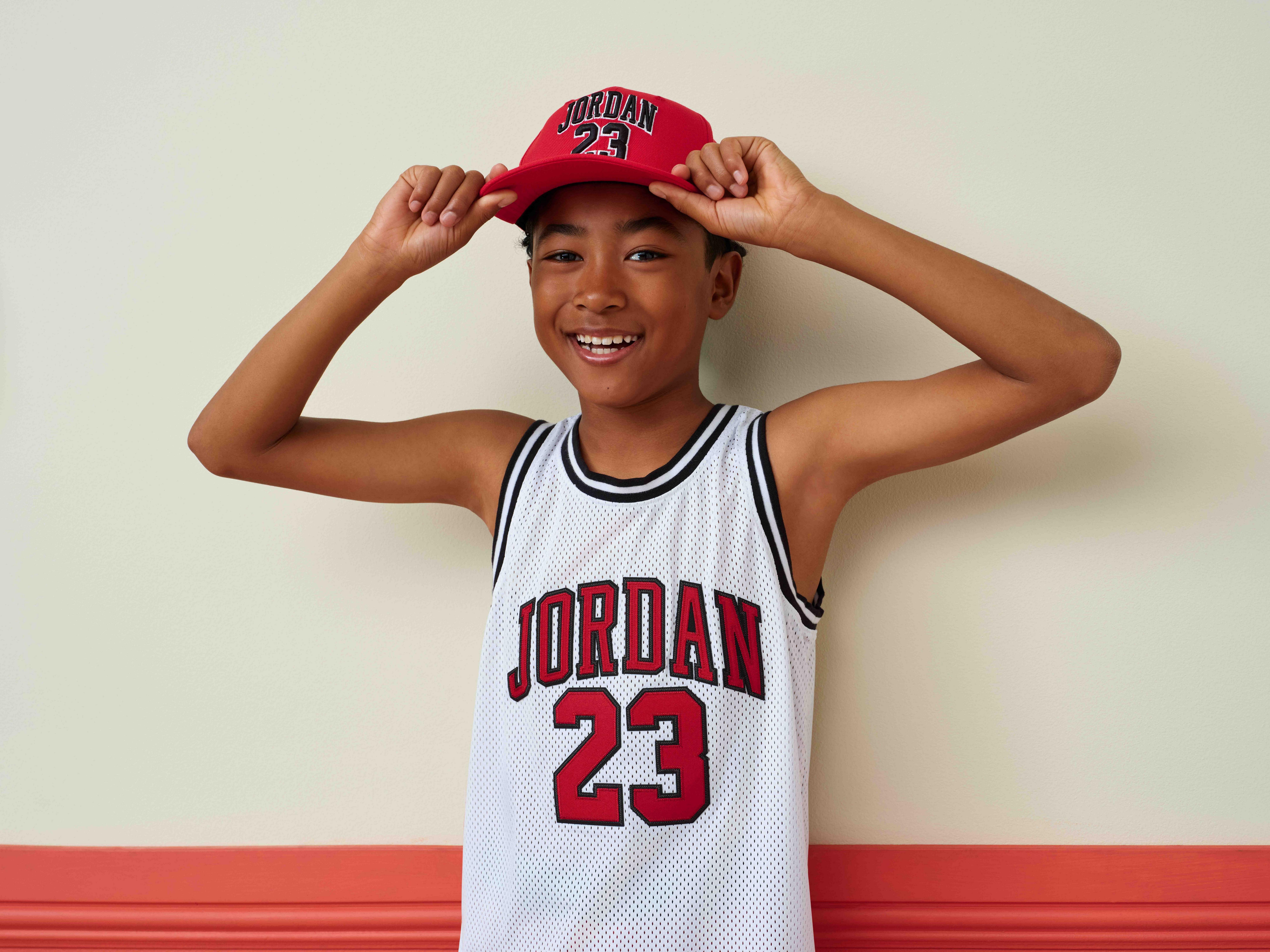Jordan 23 Big Boys' White Jersey