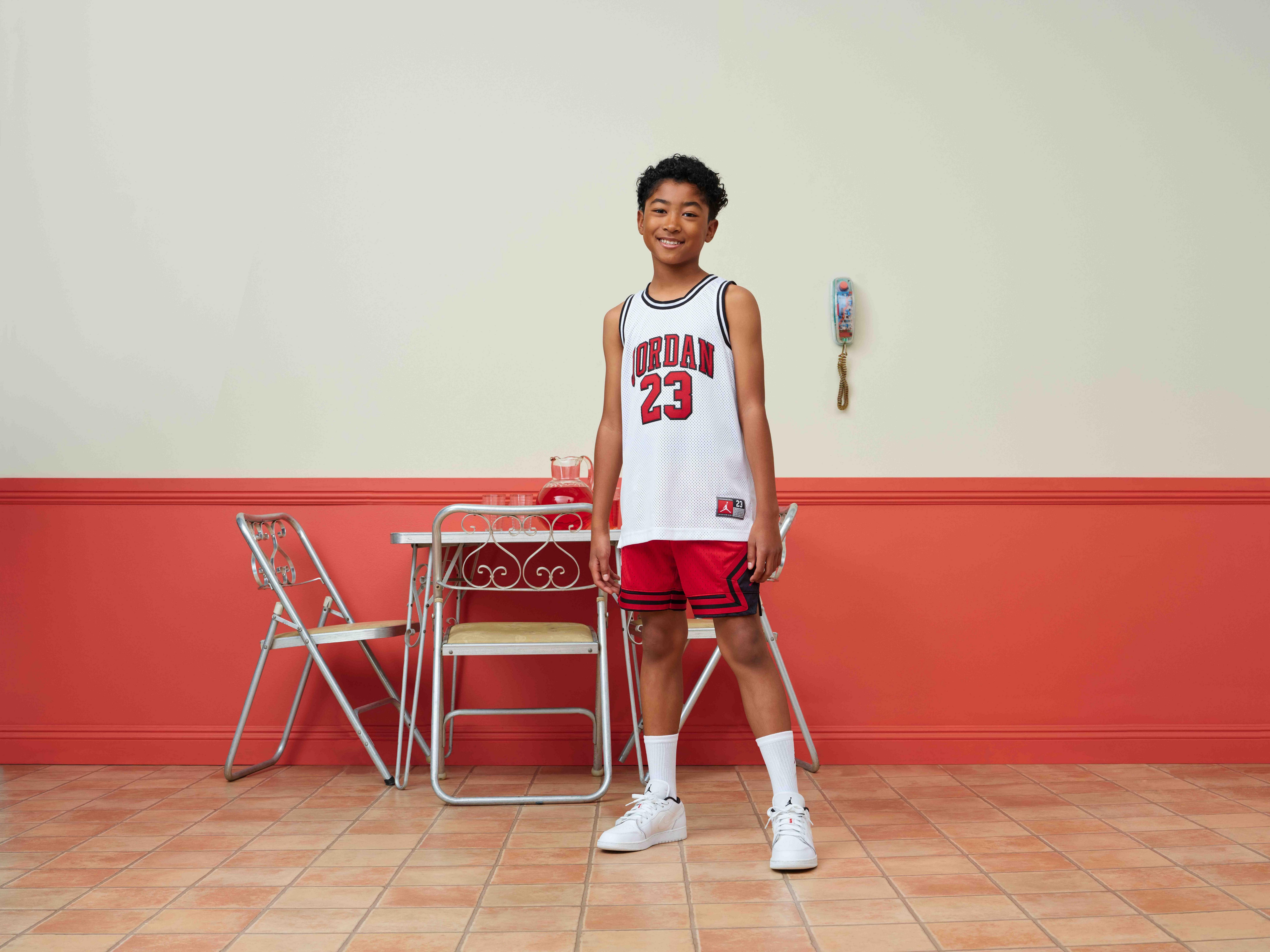 Jordan 23 Big Boys' White Jersey