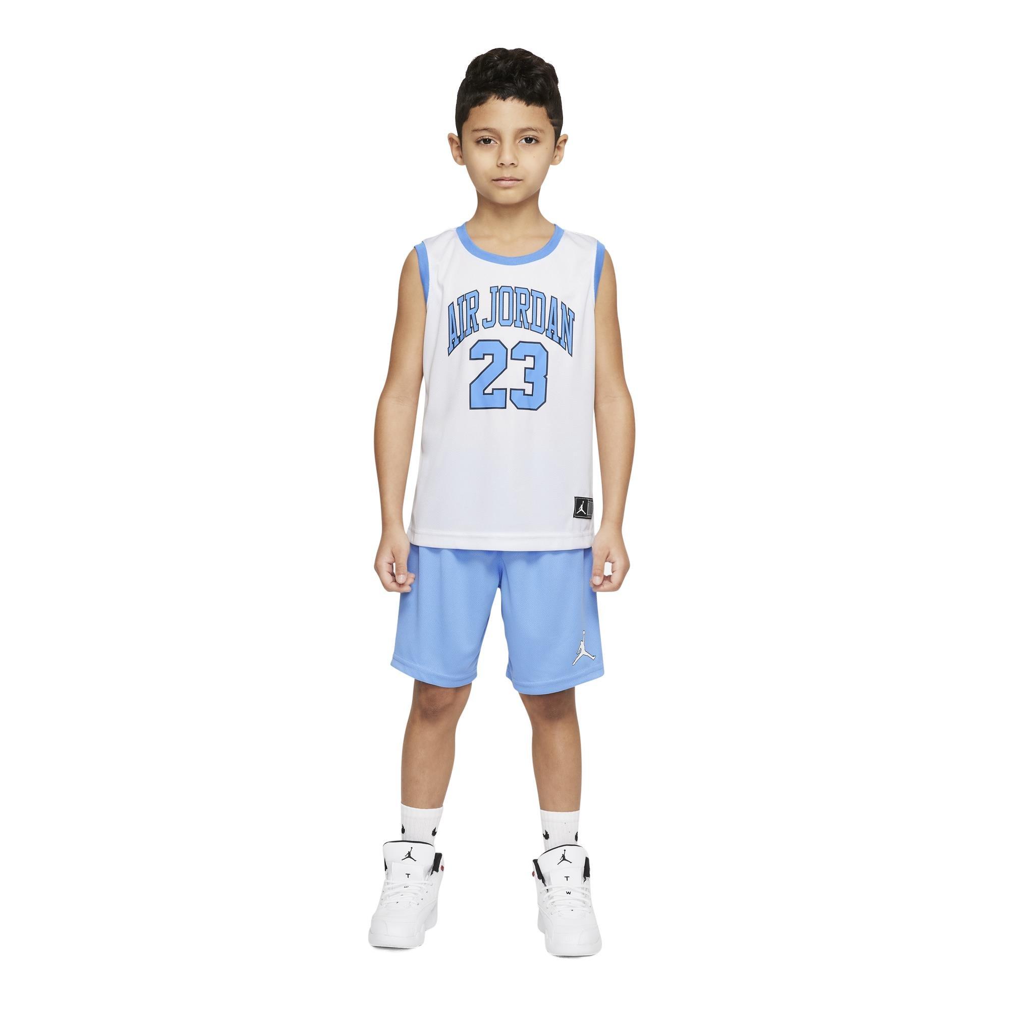 Jordan Little Kids' DNA Jersey and Shorts Set - Blue - BLUE Thumbnail View 1