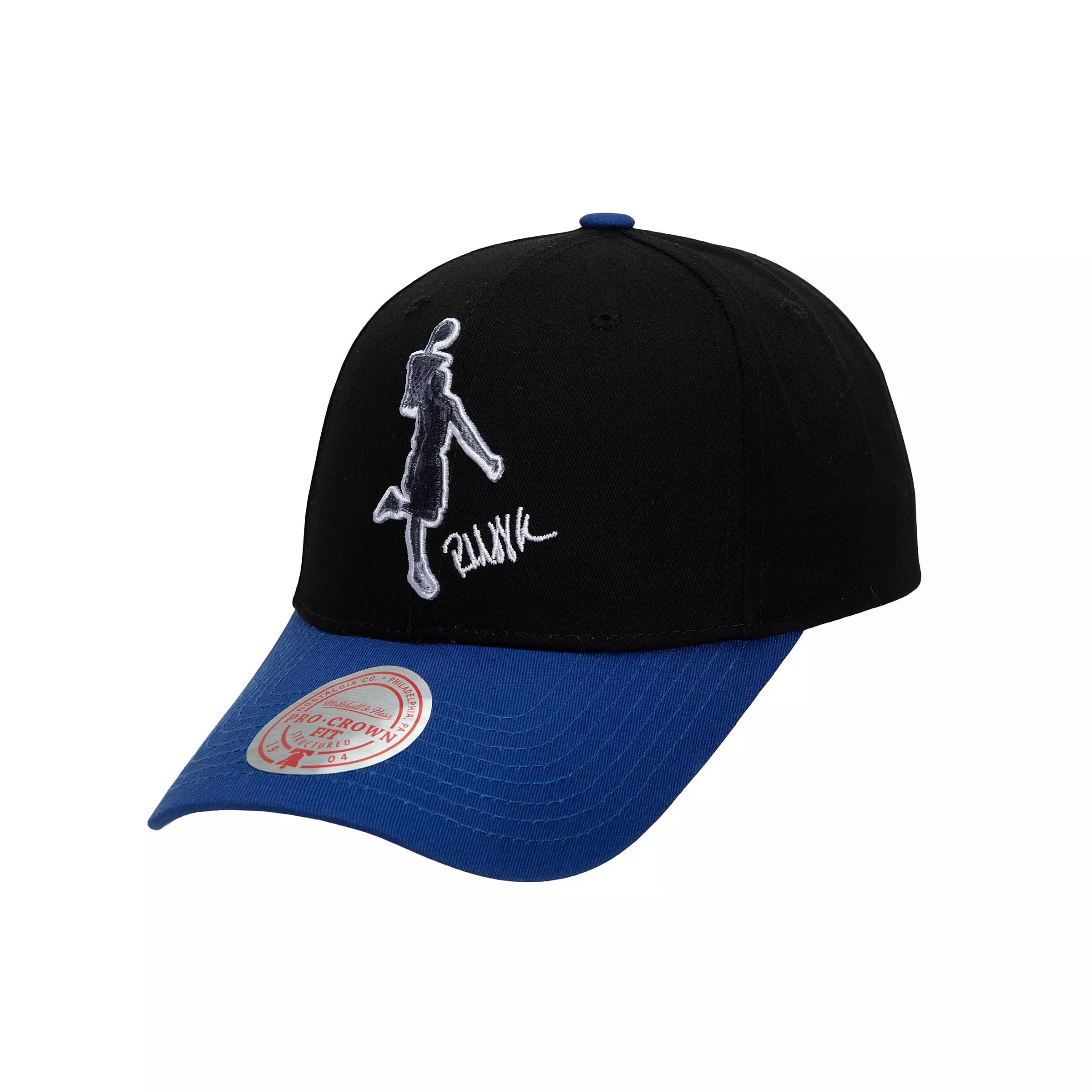 Mitchell & Ness Detroit Pistons Rasheed Wallace Highlight Real HWC Snapback Hat - BLACK/BLUE