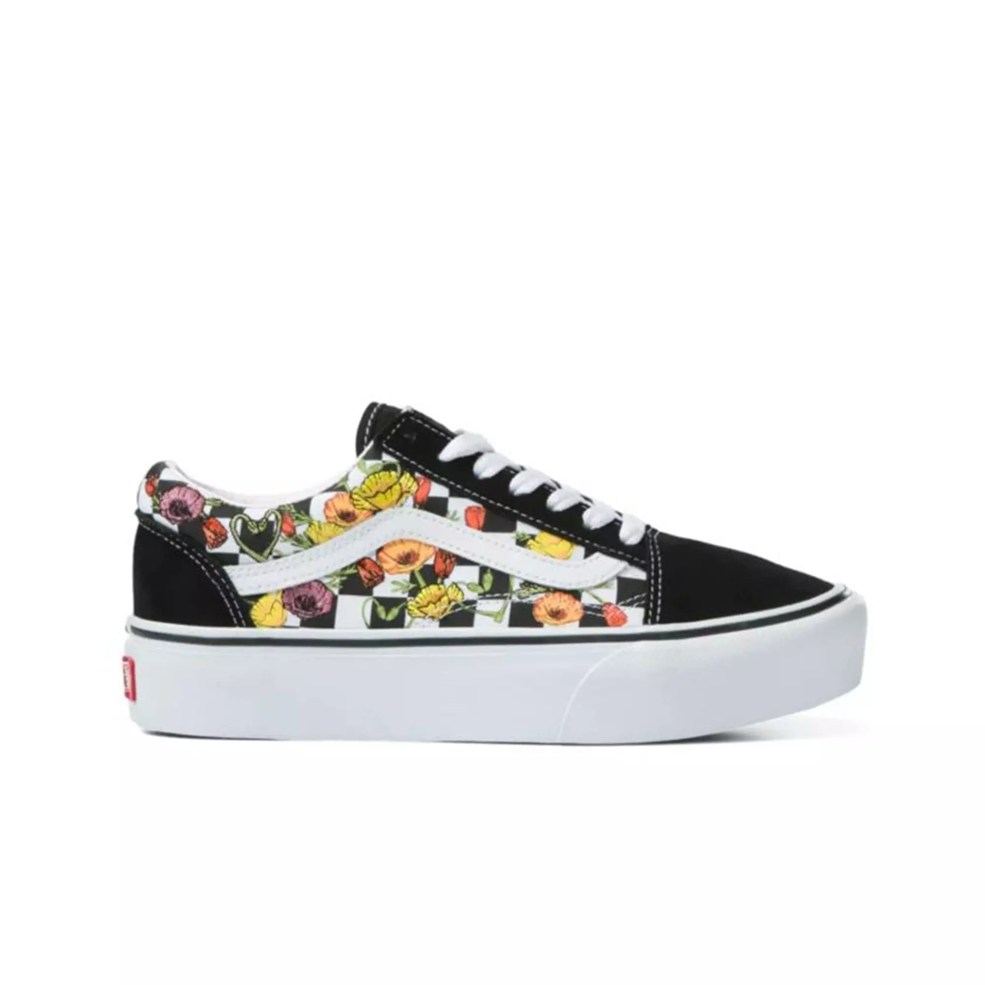 Vans Old Skool Platform "Poppy Checkerboard Black/Multi" Women's Shoe - BLACK/MULTI