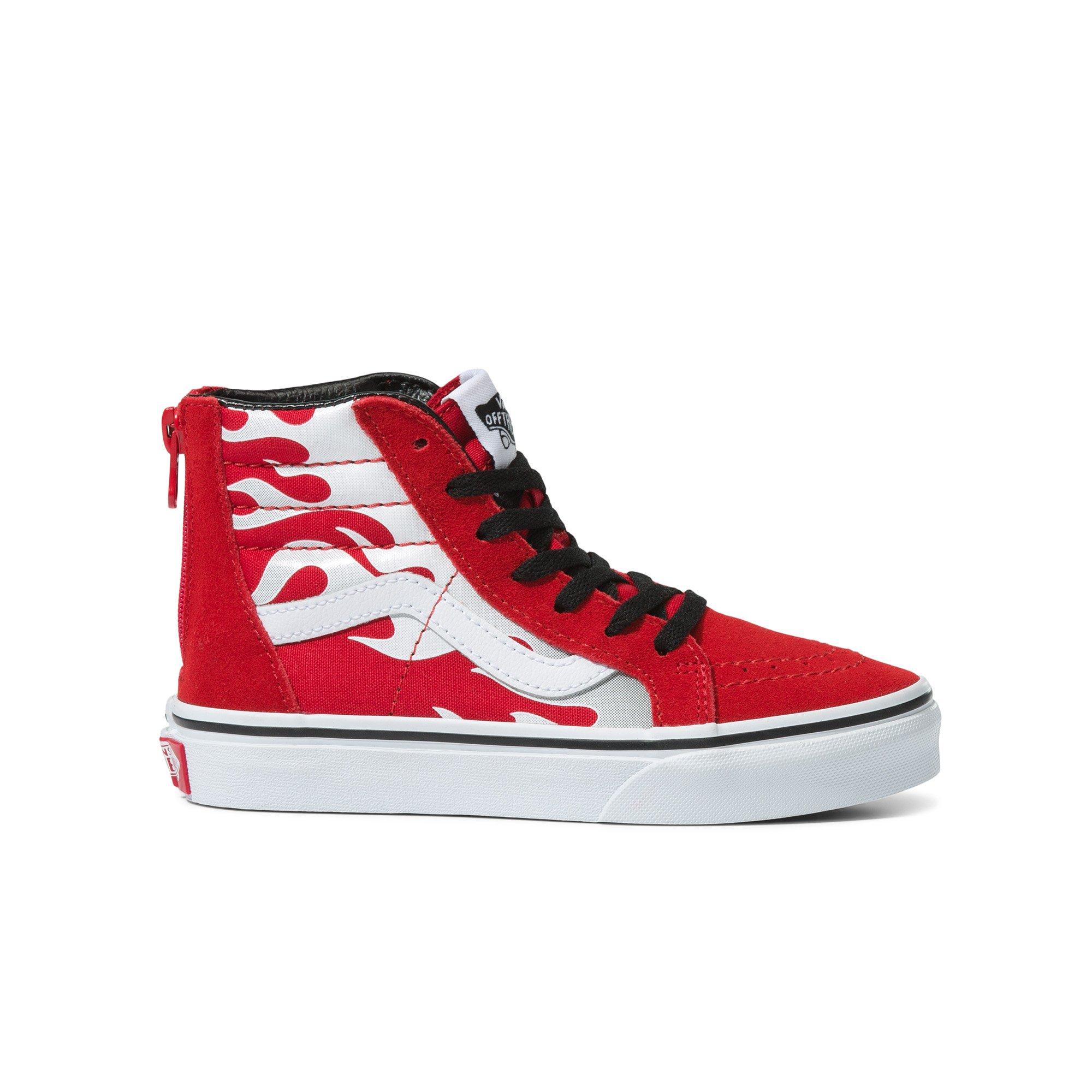 Vans sk8 shop hi zip red