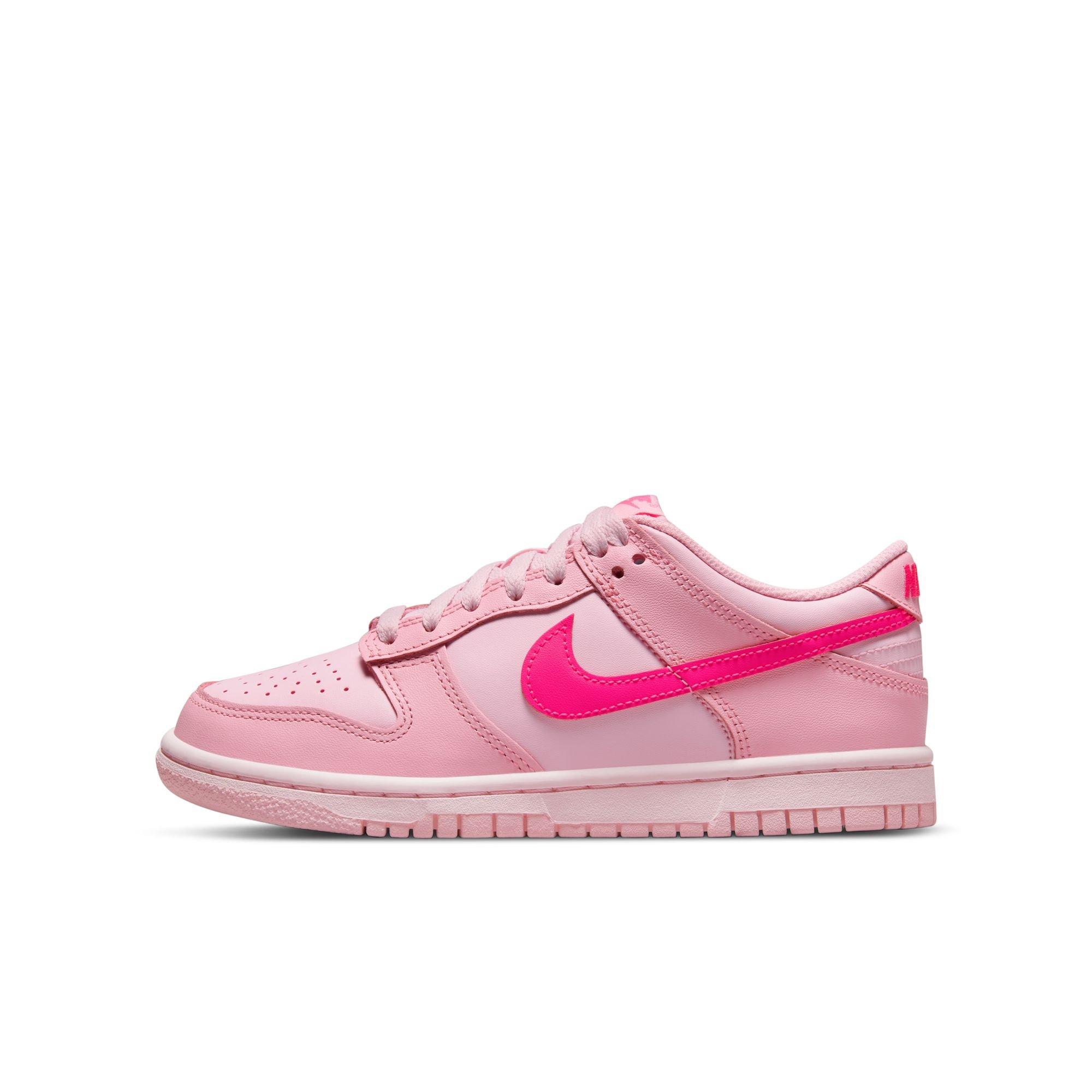 Nike Dunk Low "Soft Pink/Pink Foam/Hyper Pink" Grade School Girls' Shoe - PINK Thumbnail View 3