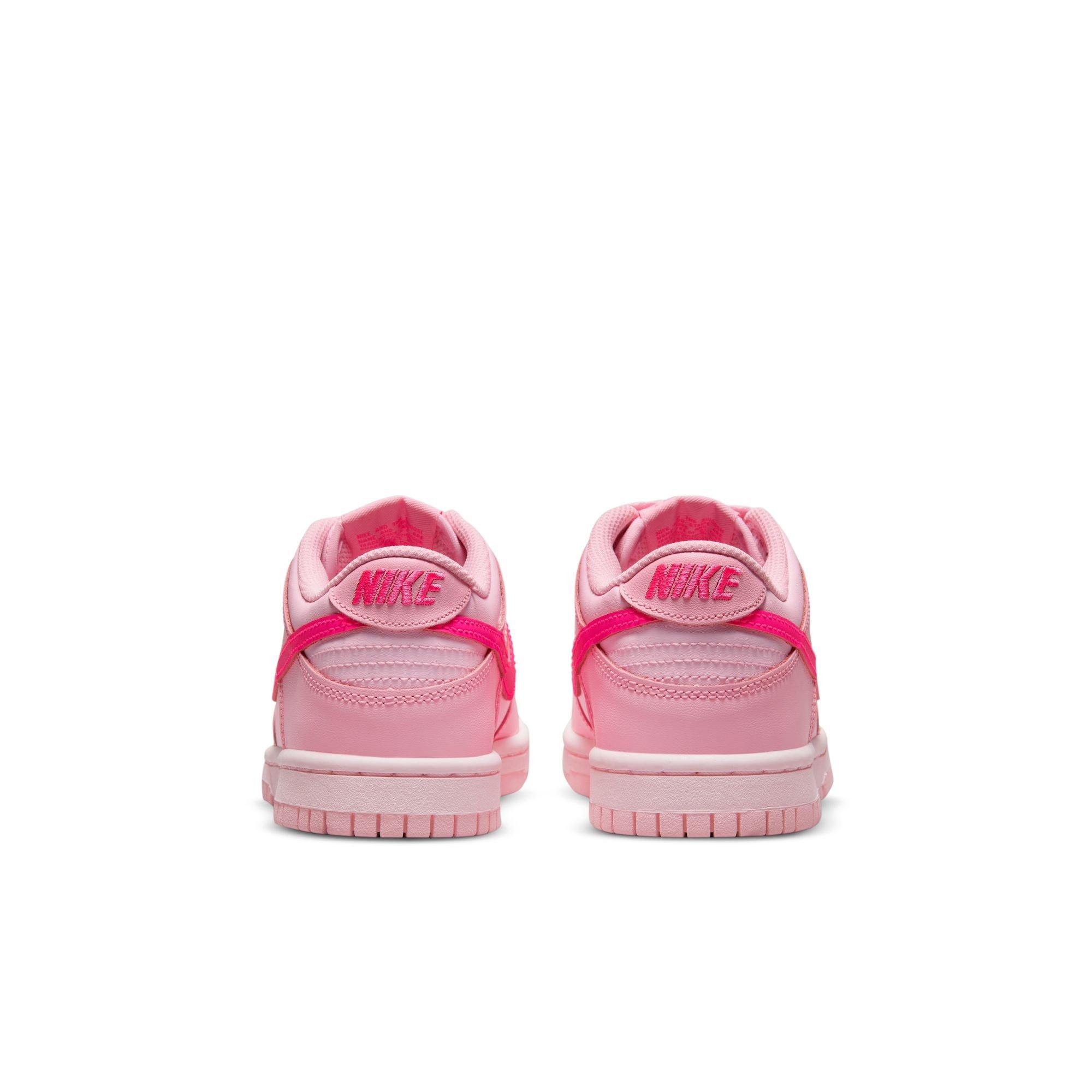 Nike Dunk Low "Soft Pink/Pink Foam/Hyper Pink" Grade School Girls' Shoe - PINK Thumbnail View 7