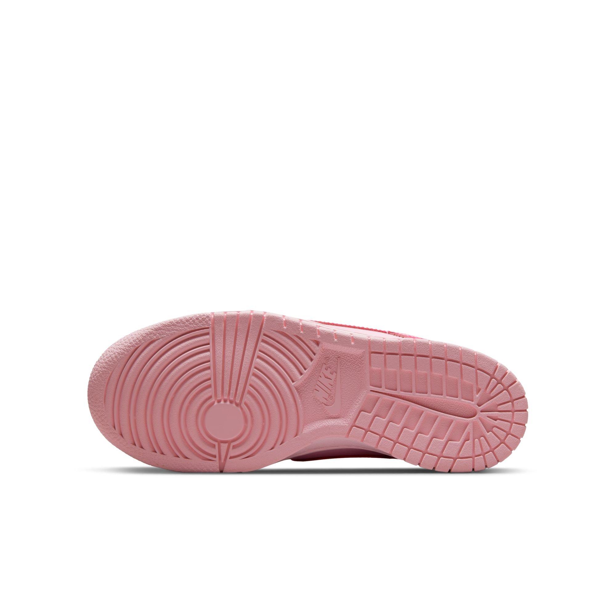 Nike Dunk Low "Soft Pink/Pink Foam/Hyper Pink" Grade School Girls' Shoe - PINK Thumbnail View 8