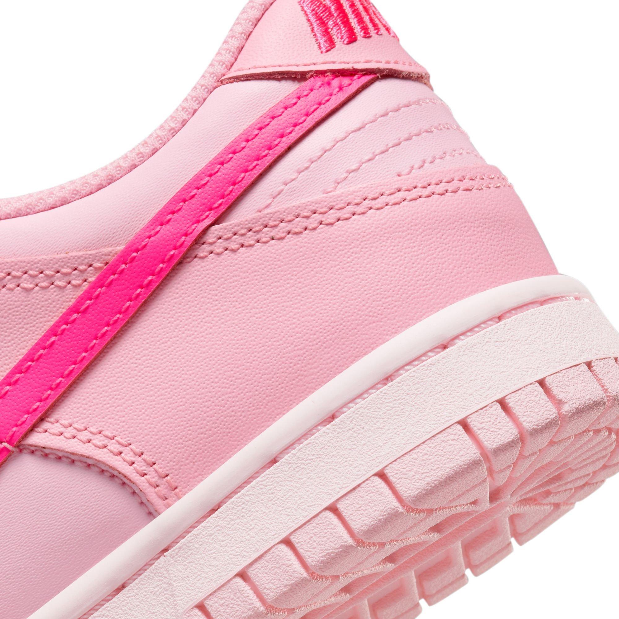 Nike Dunk Low "Soft Pink/Pink Foam/Hyper Pink" Grade School Girls' Shoe - PINK Thumbnail View 10