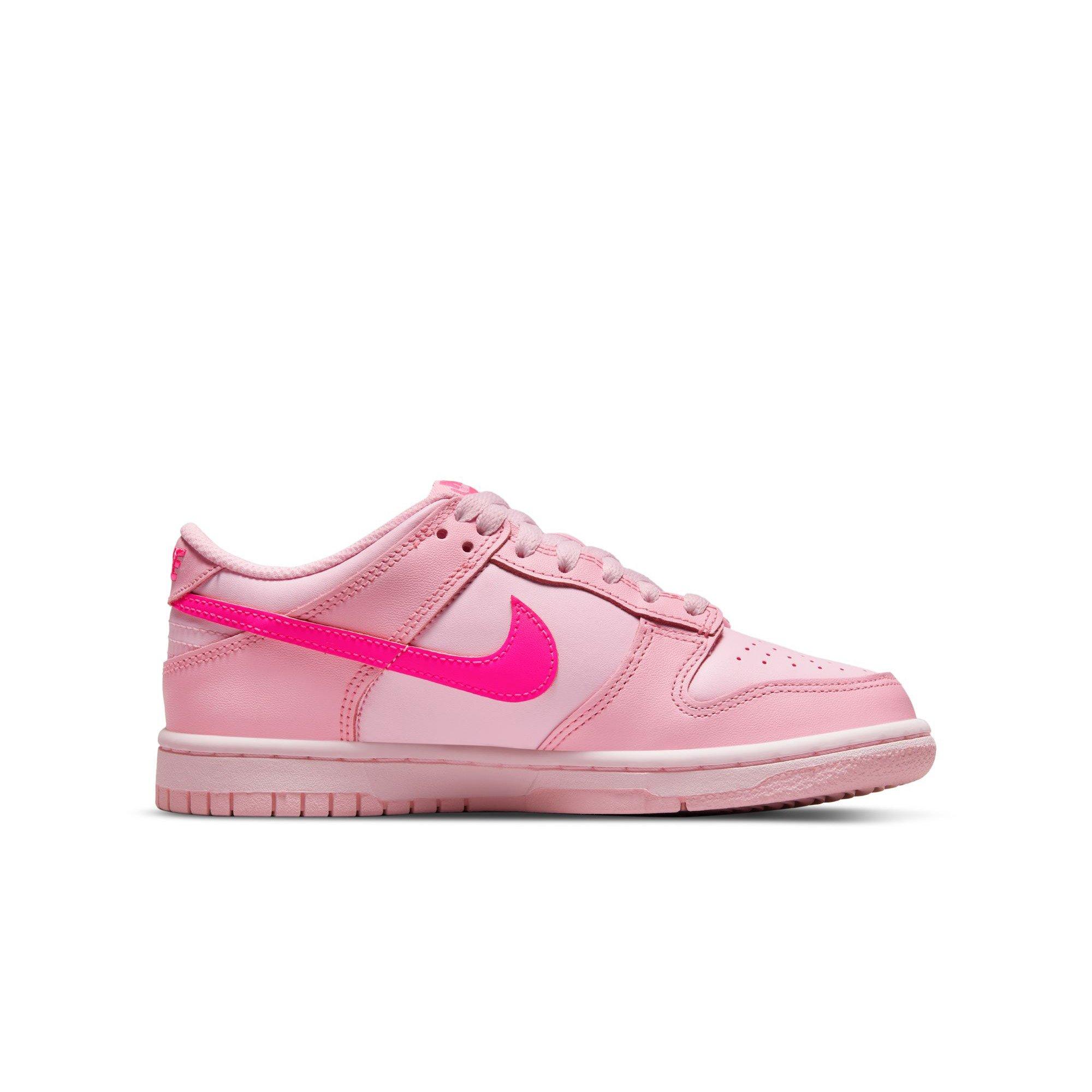 Nike Dunk Low "Soft Pink/Pink Foam/Hyper Pink" Grade School Girls' Shoe - PINK Thumbnail View 2