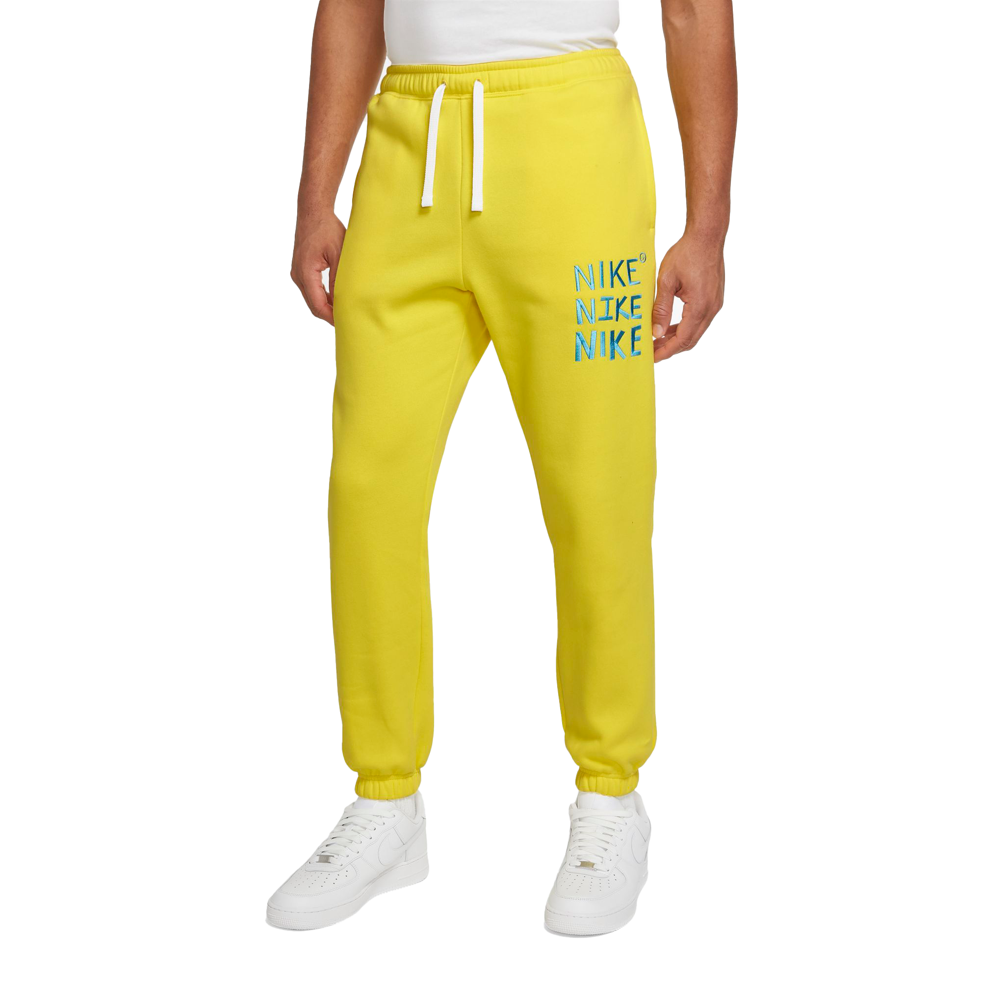 Mens yellow shop nike sweatpants