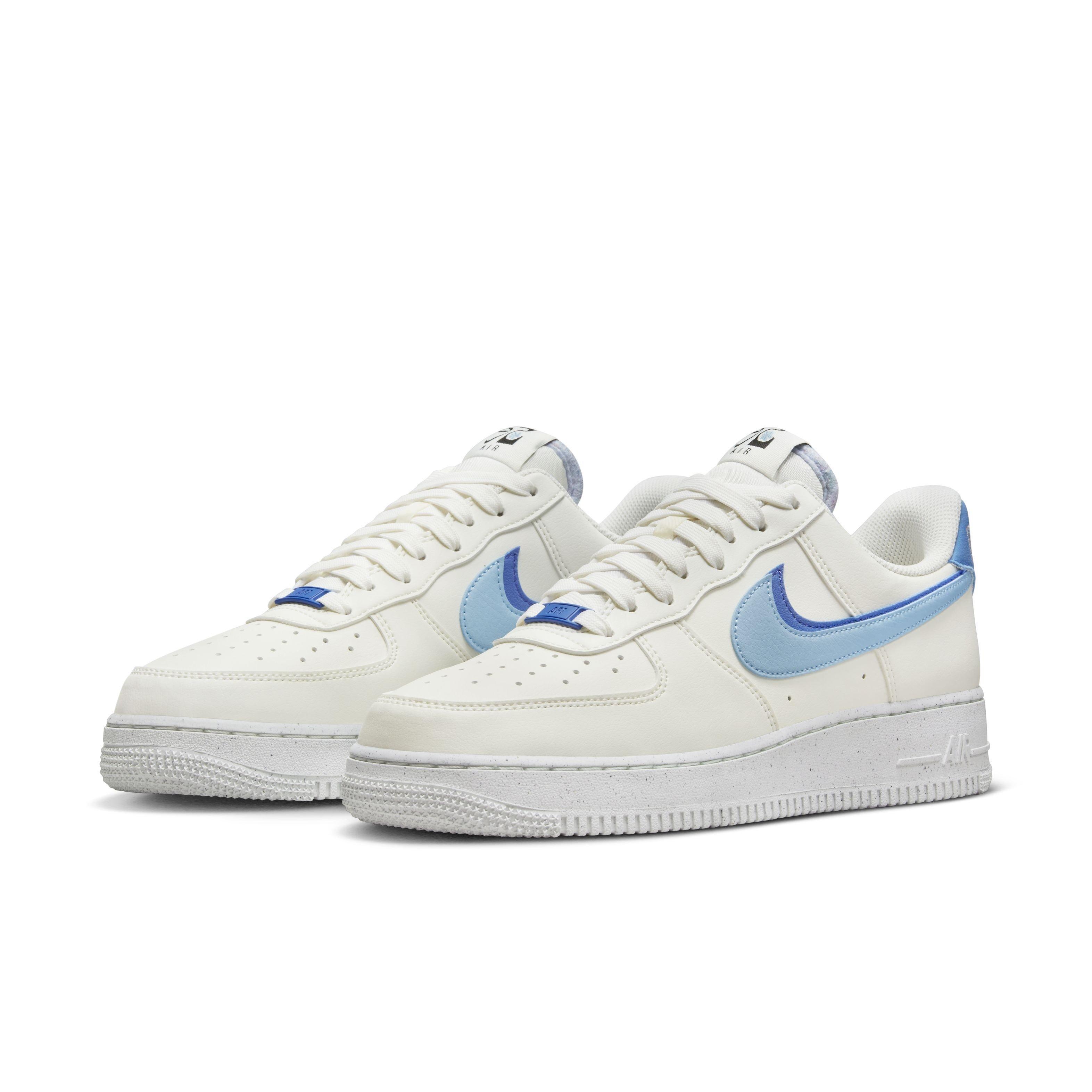 Nike Air Force 1 LV8 'Sail Medium Blue' Double Swoosh Youth/Women Size 8,8.5
