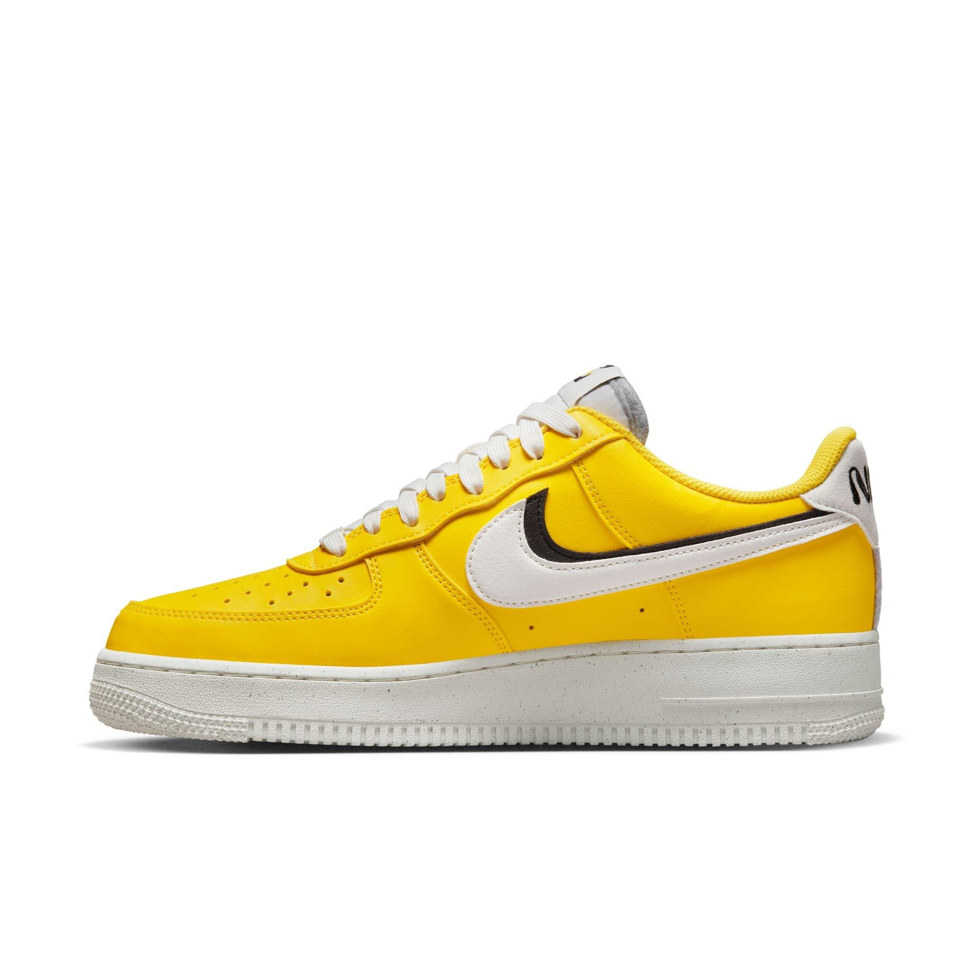 Nike Air Force 1 '07 LV8 2 Dark Sulfur Yellow Black White CI0061-700 Men's  12.5