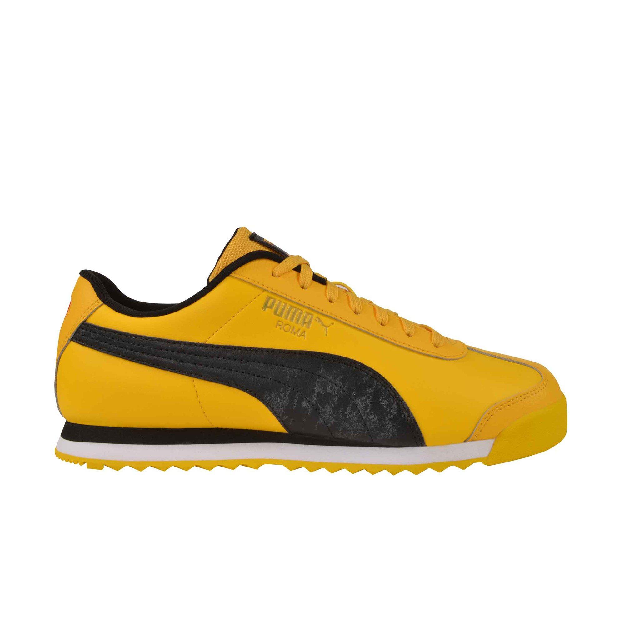 PUMA Roma Flames Yellow Black Men s Shoe