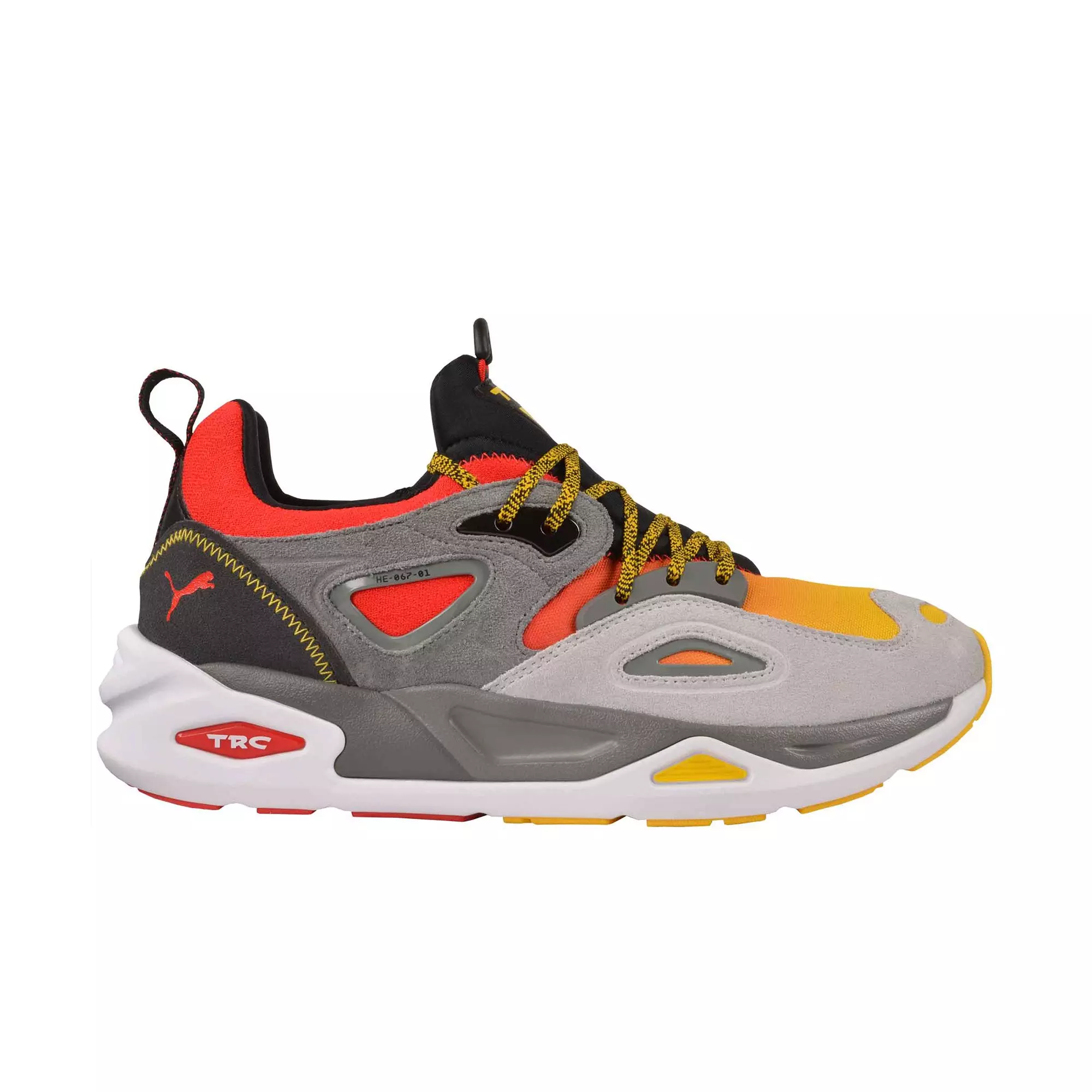 PUMA TRC Blaze Flames "Grey/Red" Men's Shoe - GREY/RED