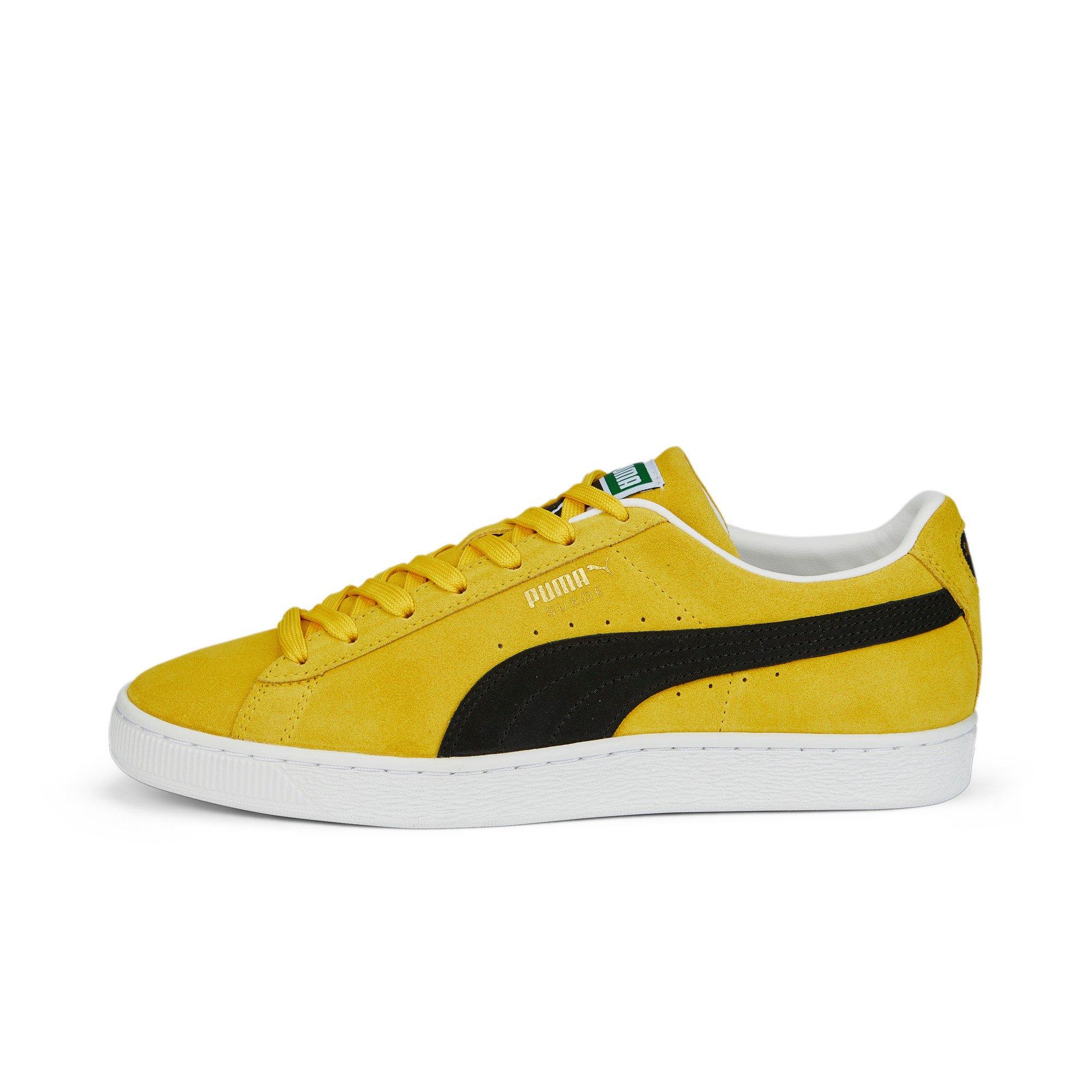 PUMA Suede Classic XXI Yellow/Black/White Men's Shoe - Hibbett