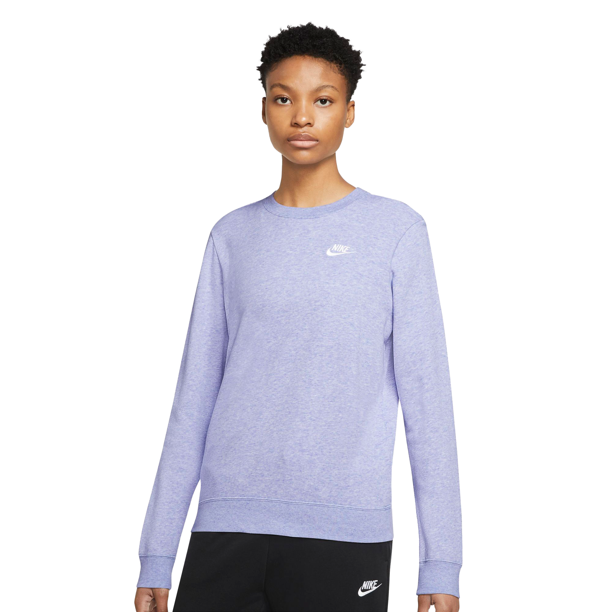 Nike Women s Sportswear Club Fleece Crew Light Purple