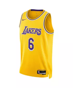 Men's Los Angeles Lakers LeBron James Nike Black City Edition Swingman  Jersey