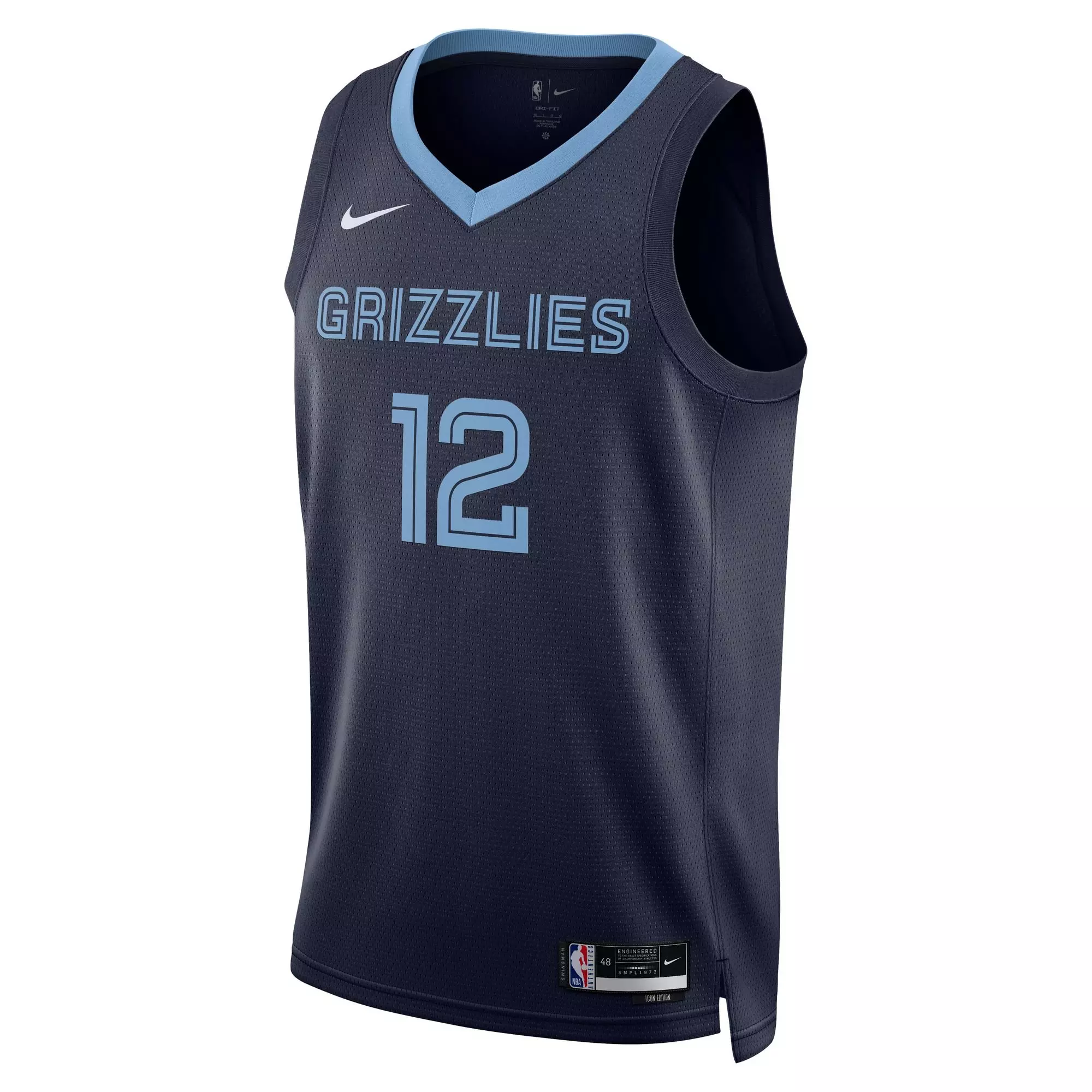 Nike Men's Memphis Grizzlies Ja Morant 2022-23 Icon Edition Swingman Jersey - NAVY