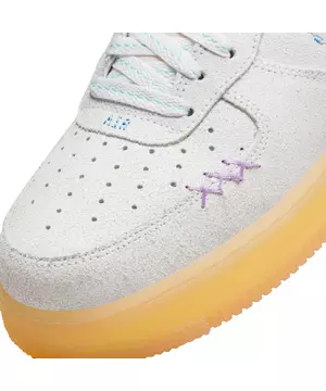 Nike Men's Air Force 1 '07 LV8 Shoes, Size 8, White/Blue/Orange
