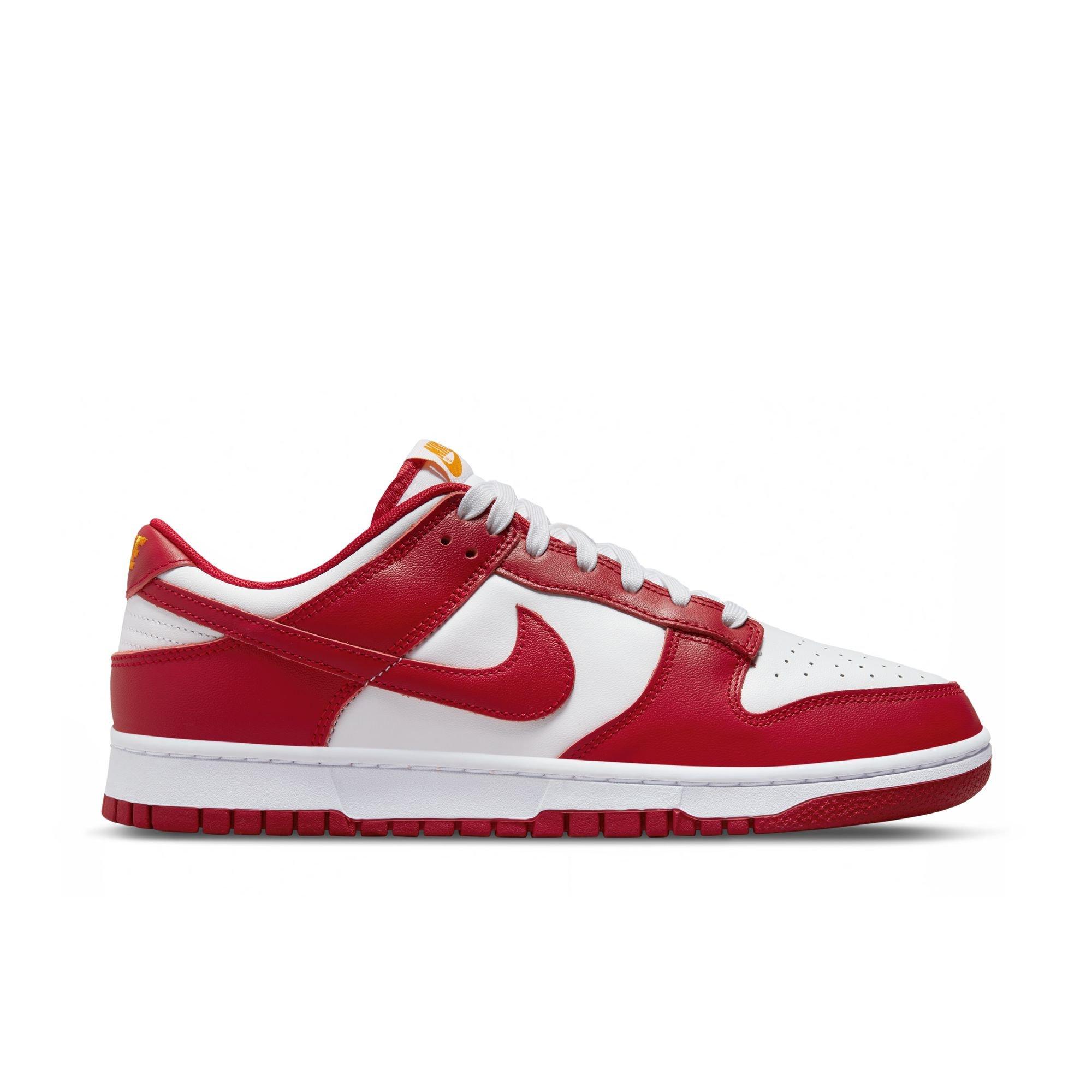 Nike Dunk Low "Gym Red/University Gold" Men's Shoe - RED/WHITE Thumbnail View 1
