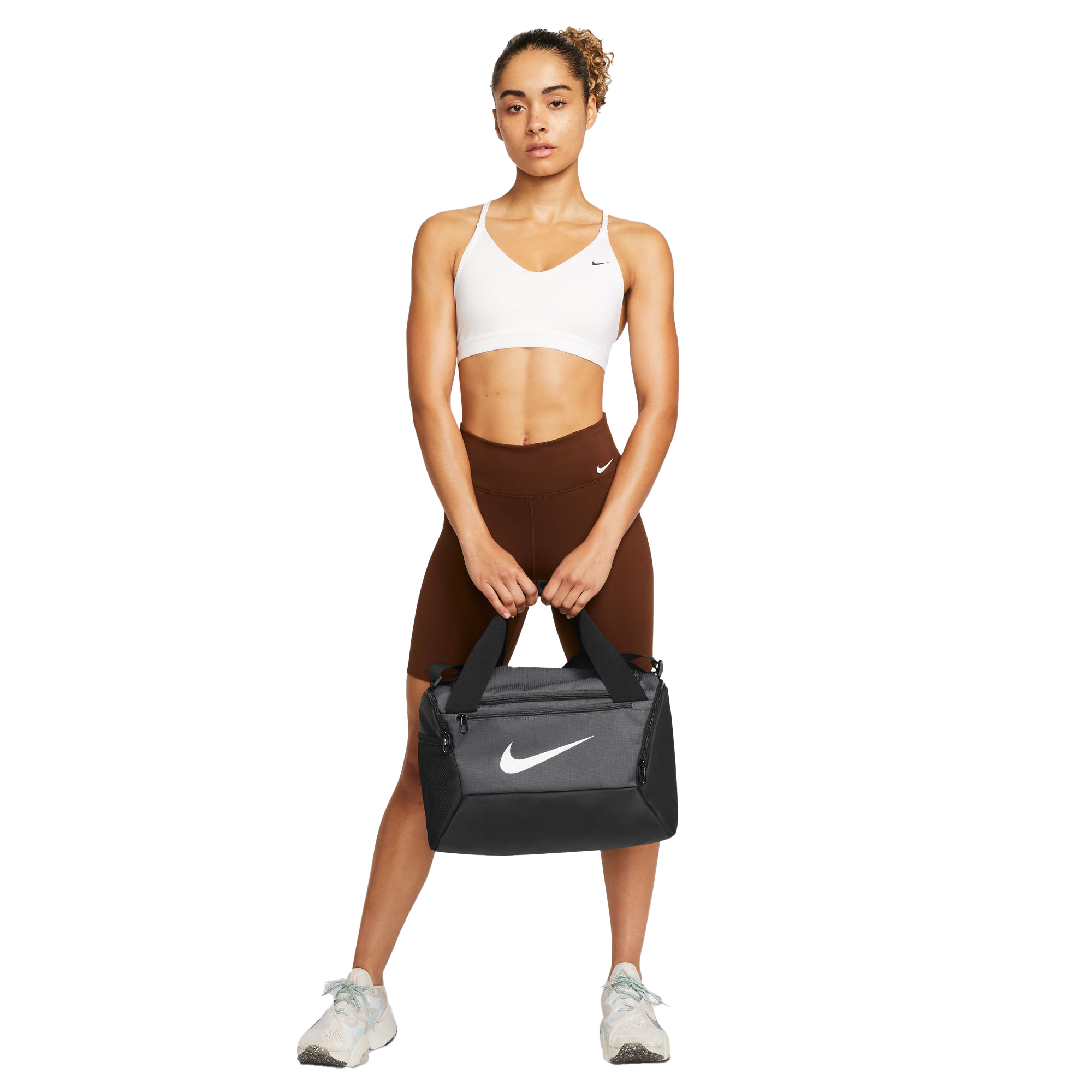 Arne Onaangenaam Pardon Nike Brasilla 9.5 Training Extra Small Duffel Bag-Grey