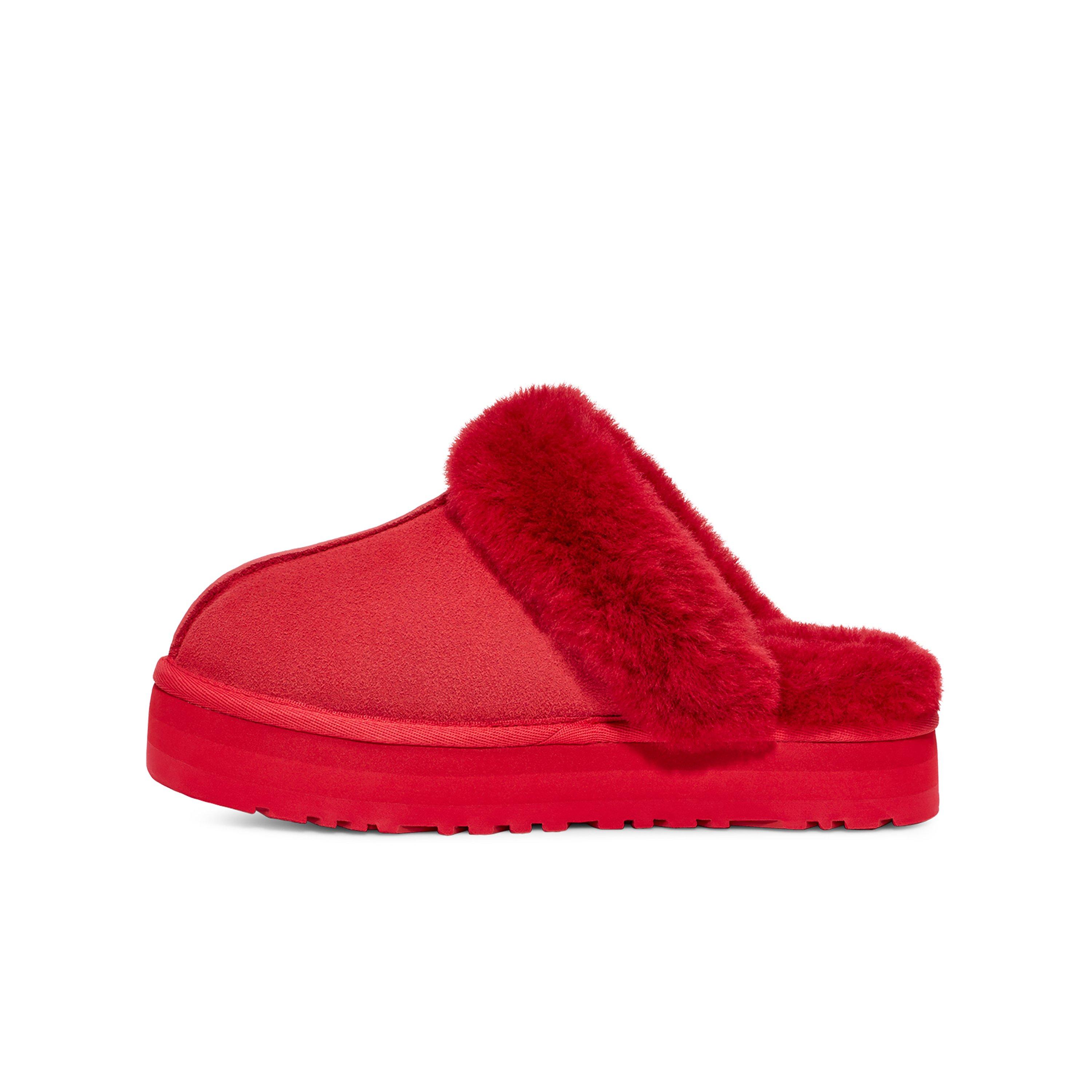 All red best sale ugg slippers