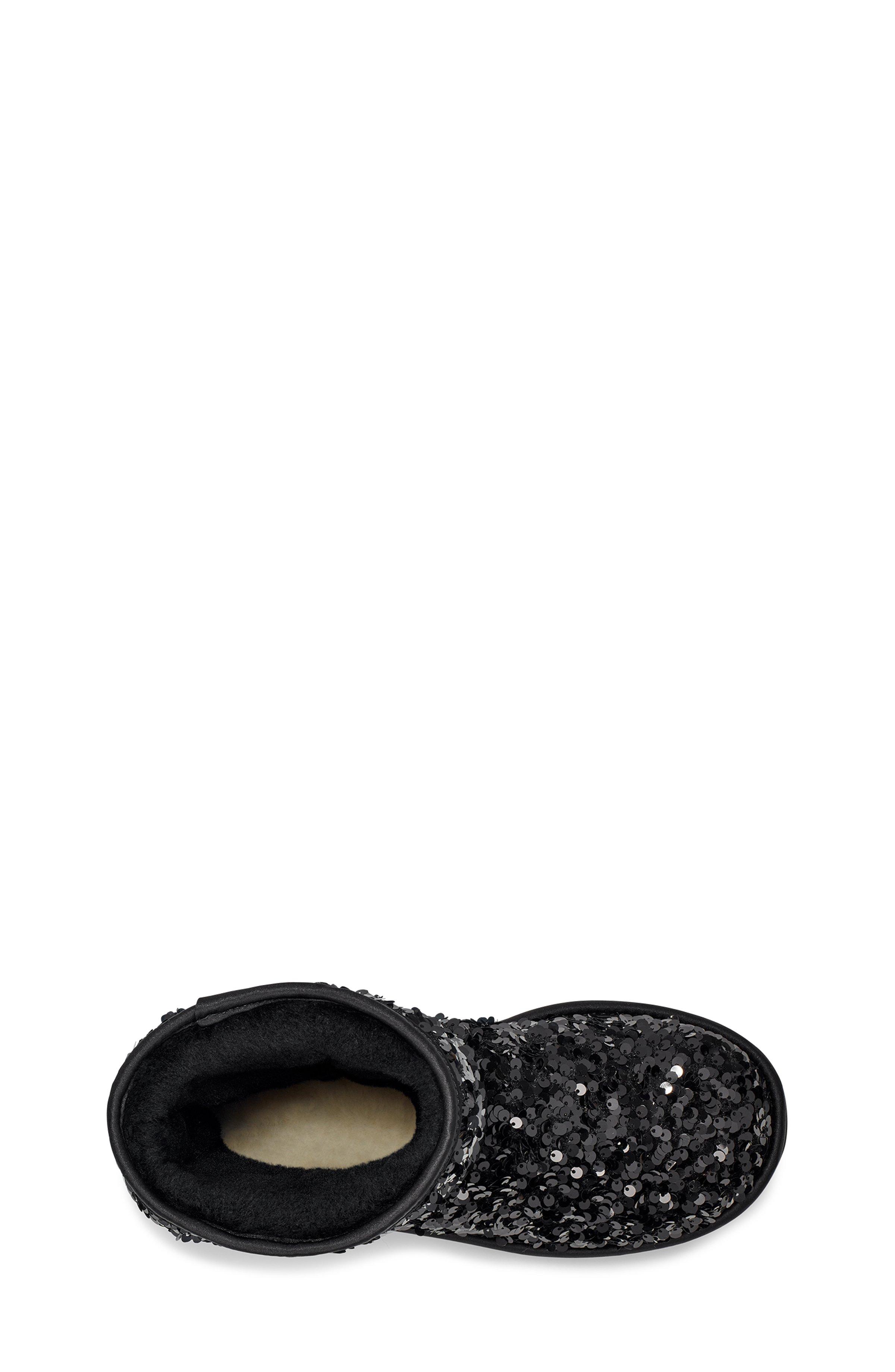 Shop UGG Classic Short Stellar Sequin Boots 1112514BLK black