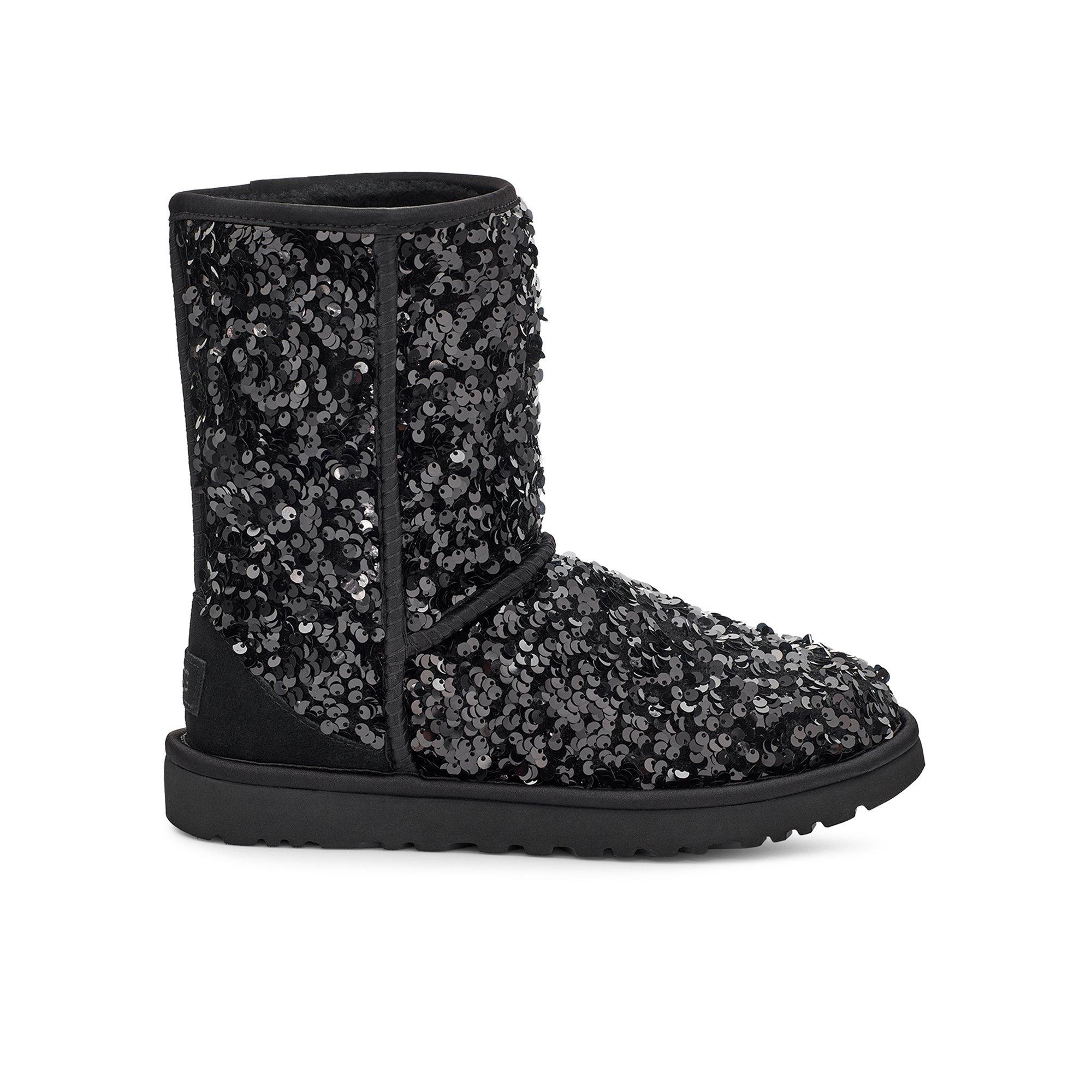 Black sequin on sale uggs size 10