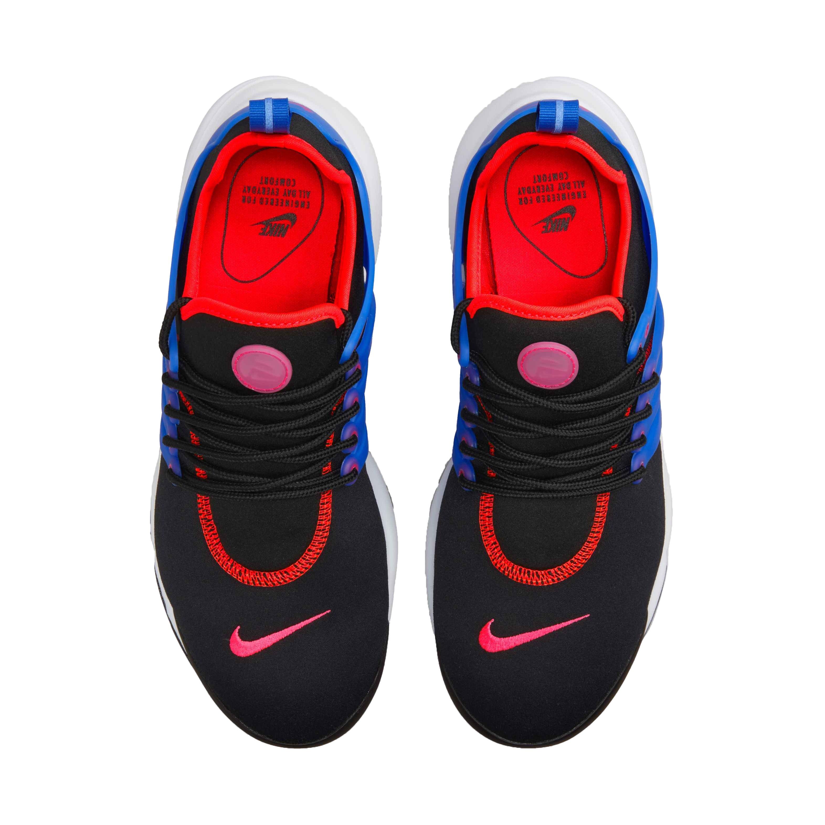 Nike Air Presto "Black/Hyper Pink/Racer Blue" Women's Shoe - BLACK/MULTI Thumbnail View 4