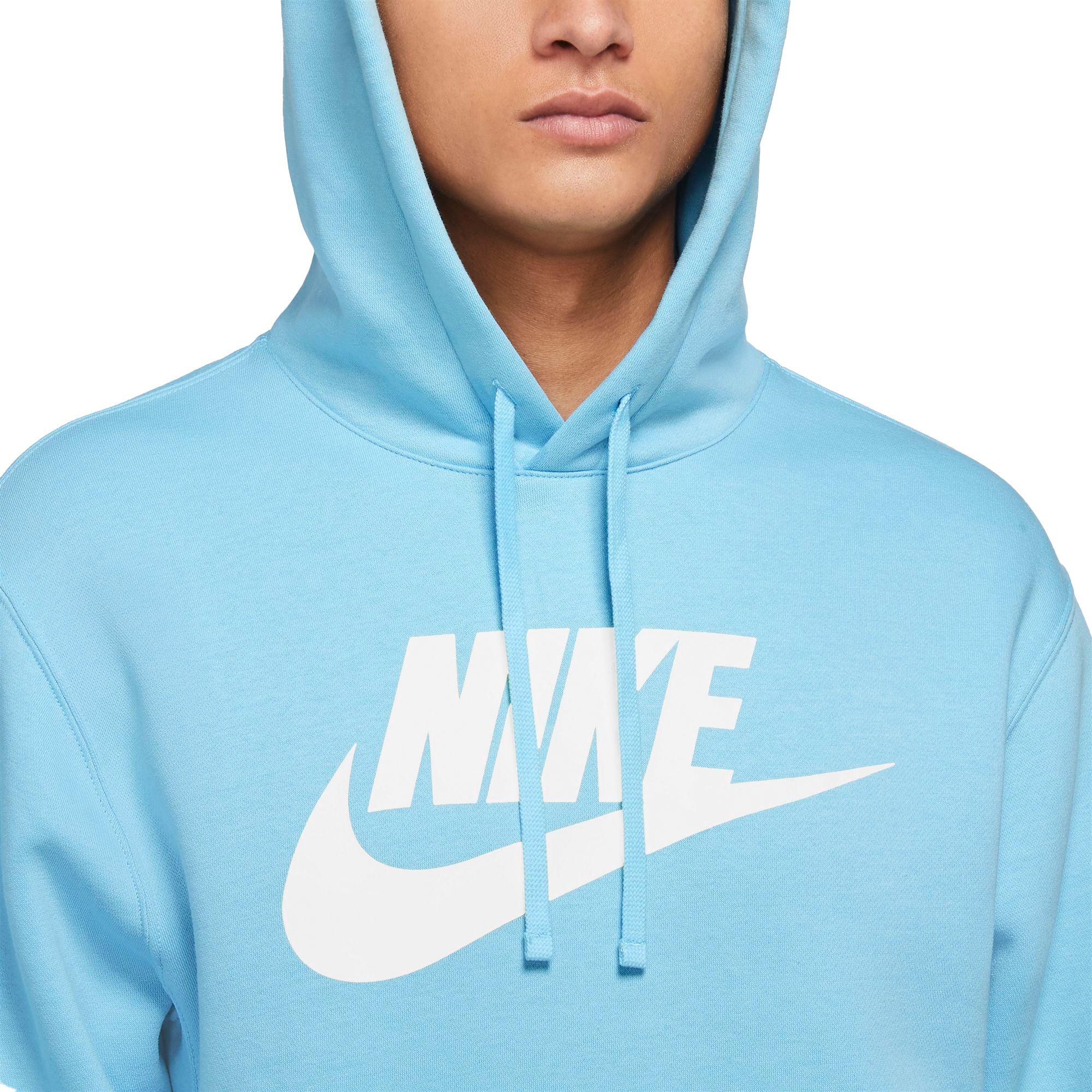 Nike Men's Sportswear Club BB Monogram Hoodie-Blue - Hibbett